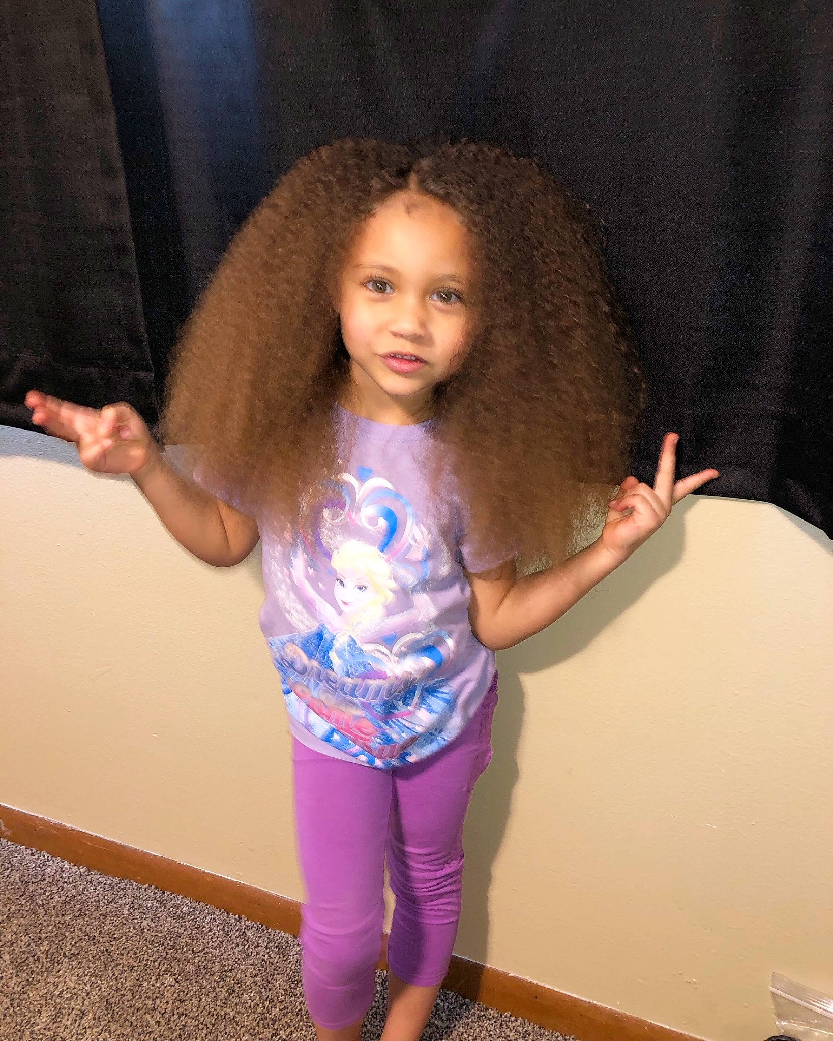 Mia Isabella  joined the competition — help win amazing prizes! afro, beauty, black_hair, brown_hair, child, child_model, fun, girl, hair, hair_coloring, hairstyle, human_hair_color, joint, long_hair, person, shoulder, standing, textile, toddler, trunk