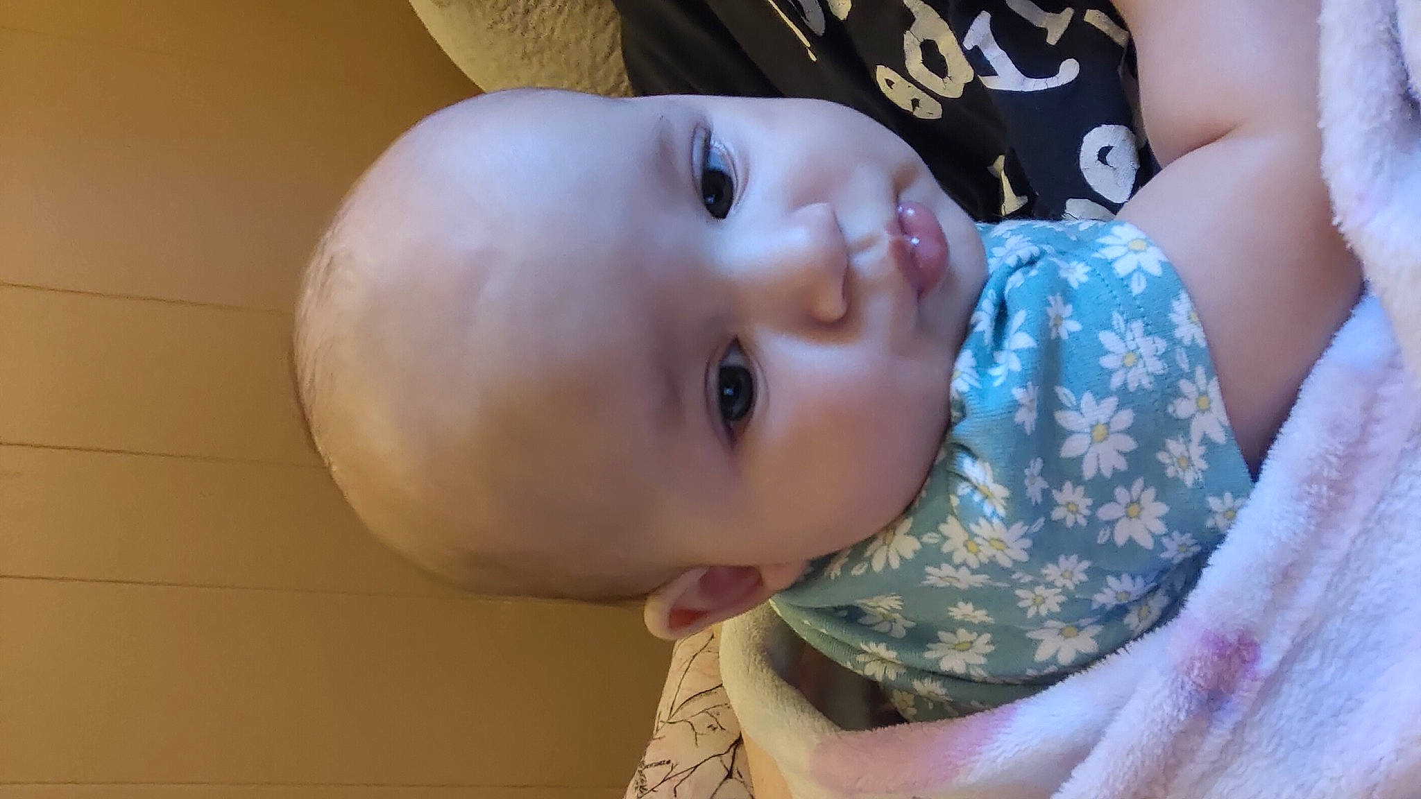 Sweet Pea joined the competition — help win amazing prizes! baby, baby_toddler_clothing, cheek, child, dress, ear, eyebrow, eyelash, flash_photography, happy, human_body, iris, lip, mouth, neck, nose, person, skin, sleeve, smile