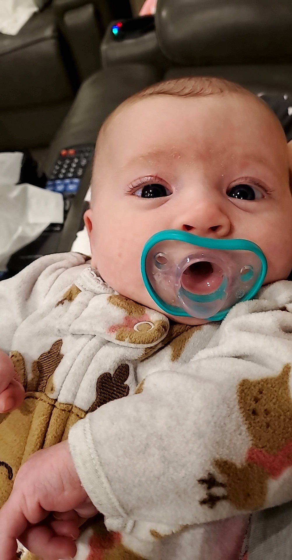 Willow Lynn Richardson is registered to the contest to win money with this photo: baby, baby_toddler_clothing, cheek, child, comfort, event, eyebrow, eyelash, fun, fur, gesture, happy, iris, lip, mouth, nose, person, skin, toddler, toy