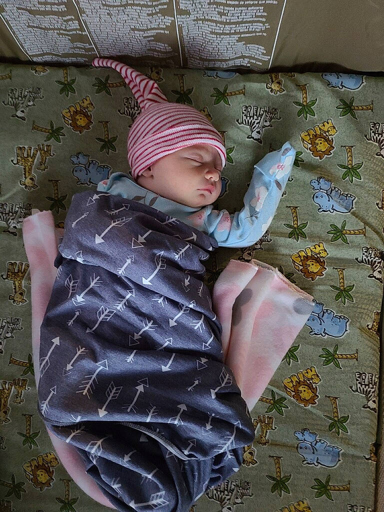 Willow Lynn Richardson joined the competition — help win amazing prizes! baby, baby_toddler_clothing, bedding, cap, child, comfort, craft, headwear, linens, magenta, pattern, person, pink, plaid, purple, room, sleeve, t_shirt, textile, toddler