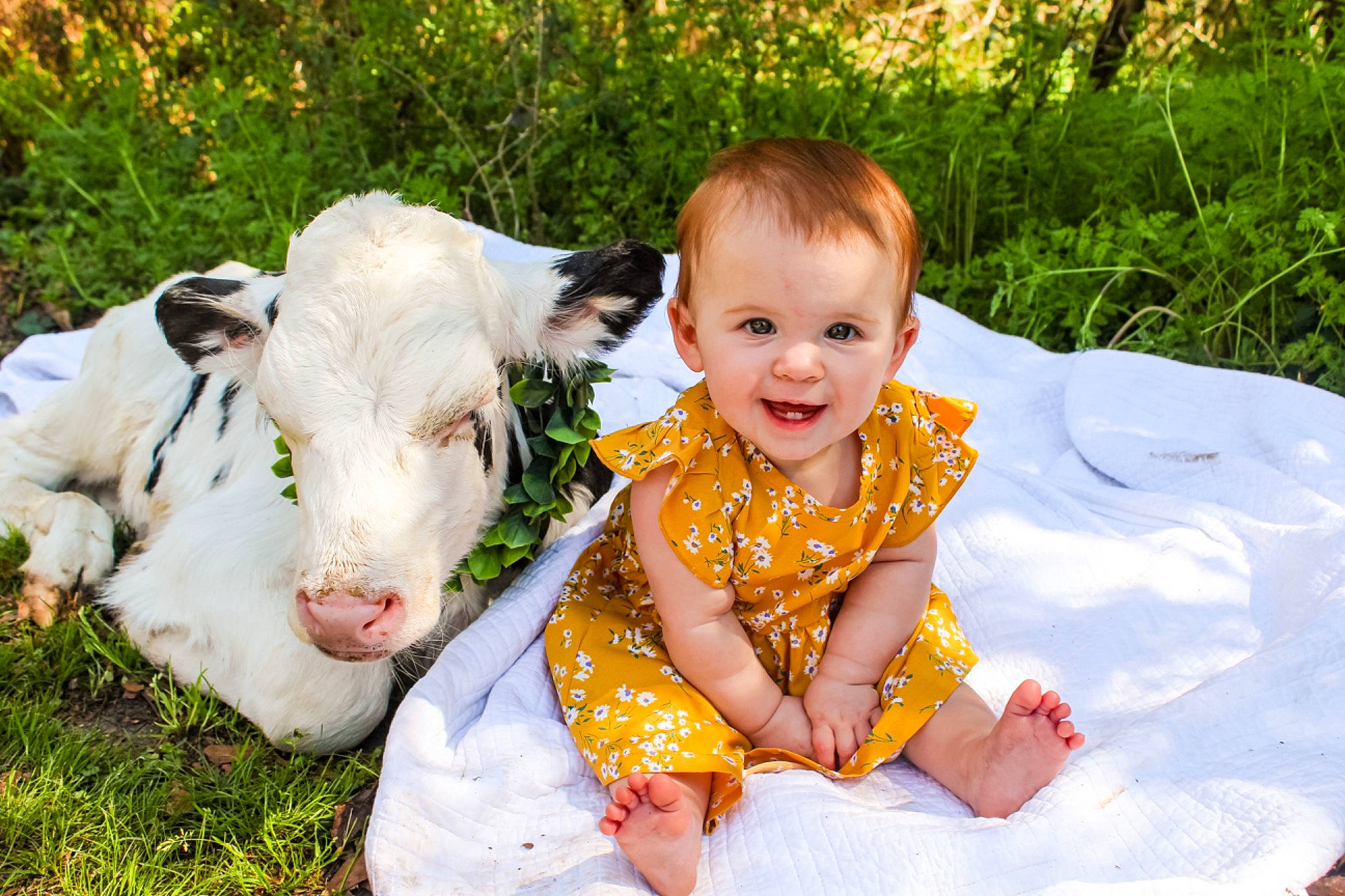 Emma joined the competition — help win amazing prizes! baby, baby_toddler_clothing, child, dress, event, eye, face, grass, grass_family, happy, head, leisure, people_in_nature, person, plant, recreation, skin, smile, summer, toddler