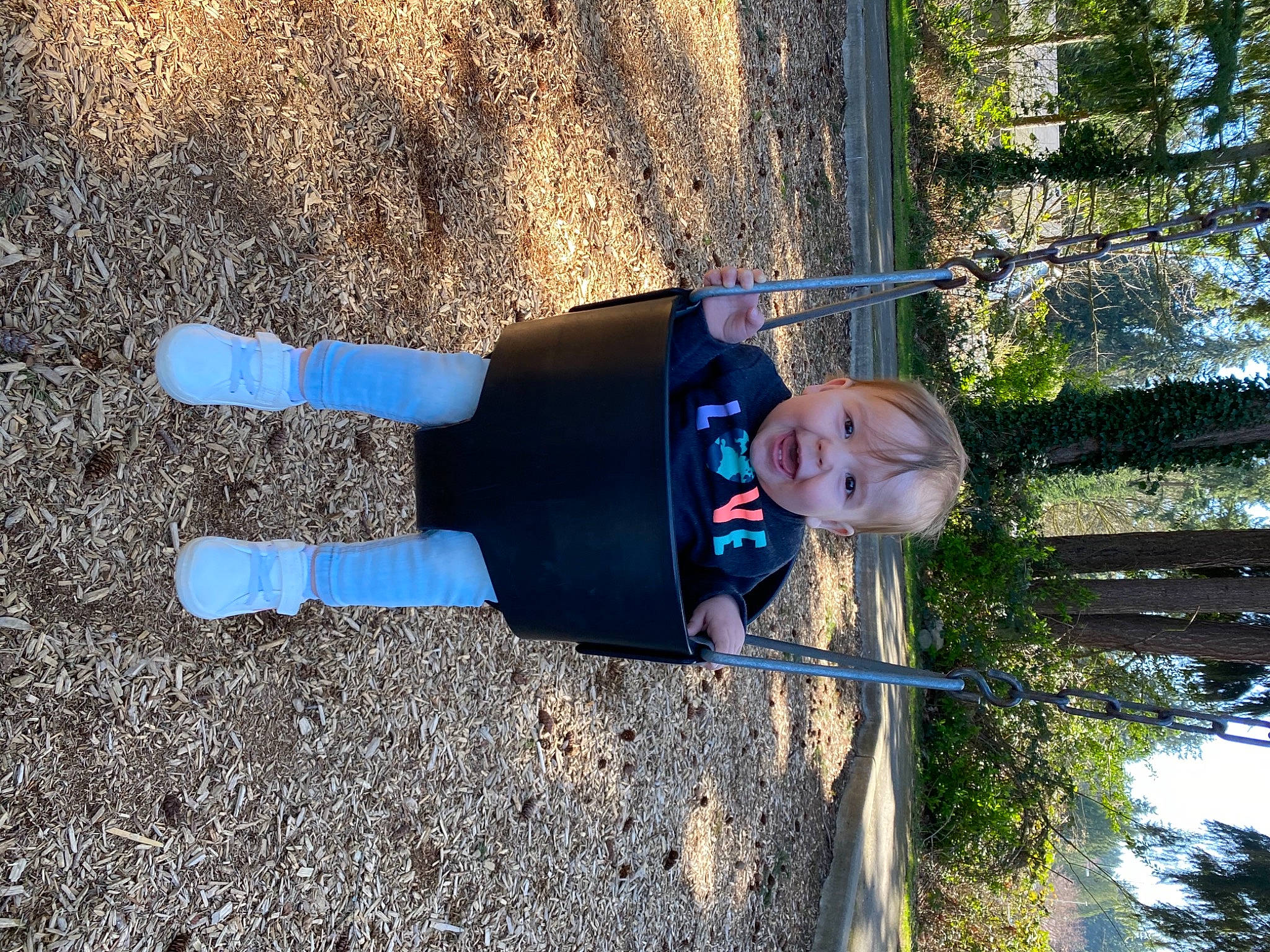 Alyvia is registered to the contest to win money with this photo: asphalt, concrete, electric_blue, fun, grass, leisure, people_in_nature, person, pipe, plant, recreation, road_surface, shadow, smile, soil, tar, toddler, tree