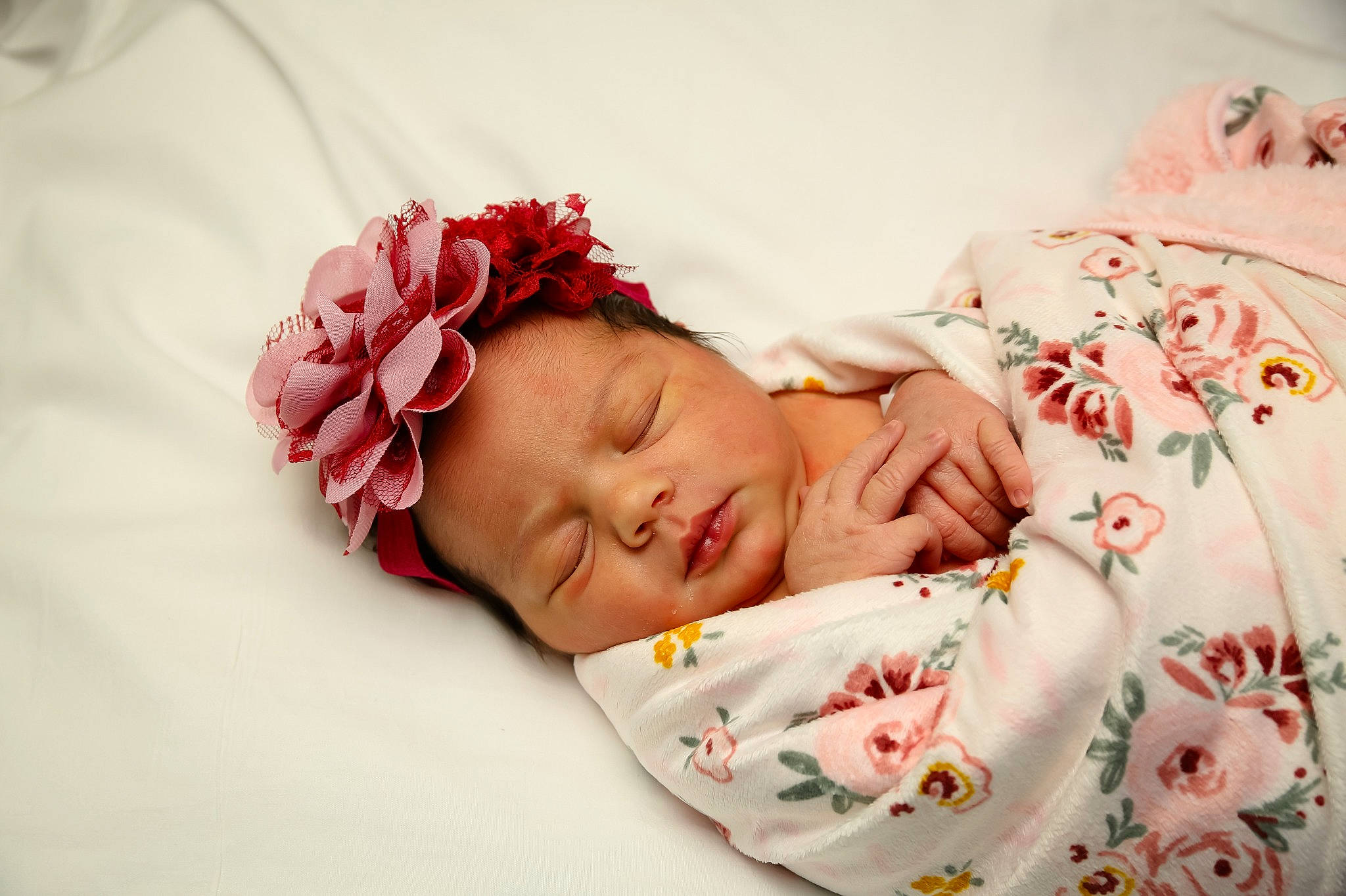 Melia joined the competition — help win amazing prizes! baby, baby_products, baby_sleeping, baby_toddler_clothing, bedtime, cheek, child, comfort, hair_accessory, headband, headpiece, headwear, linens, nap, peach, person, pink, sleep, textile