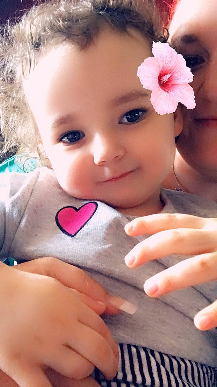 Pyper joined the competition — help win amazing prizes! baby, beauty, cheek, child, eye, eyebrow, eyelash, face, finger, hair_accessory, hand, lip, nail, nail_care, nose, person, petal, pink, skin, smile