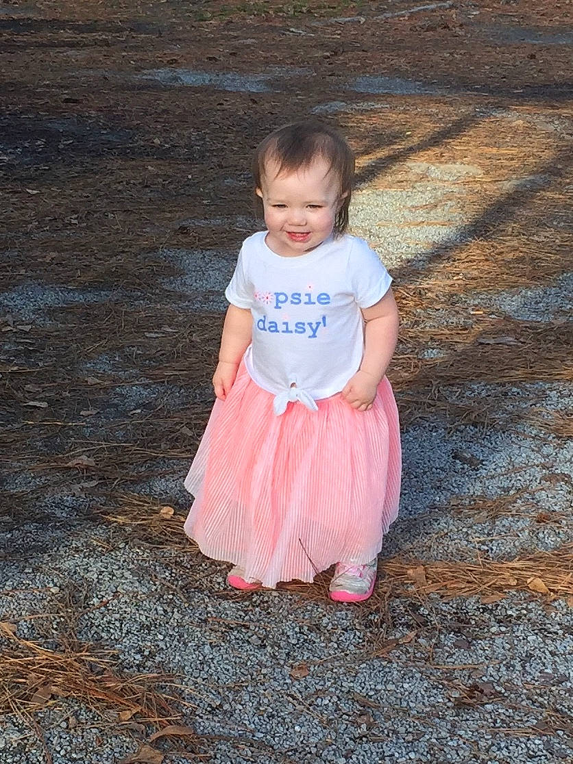 Katelynn is registered to the contest to win money with this photo: baby, baby_toddler_clothing, child, dress, family, joy, people, person, photography, pink, play, sitting, skin, smile, standing, summer, toddler, vacation