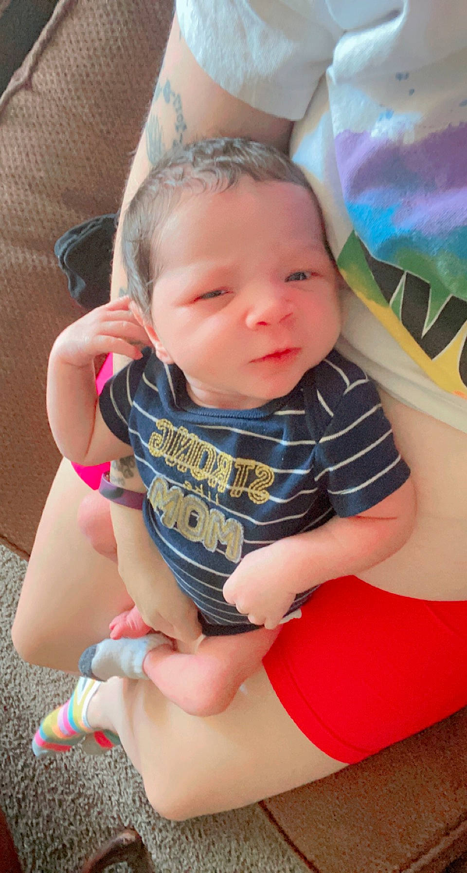 Kaysen joined the competition — help win amazing prizes! arm, baby, baby_toddler_clothing, cheek, cool, eye, finger, fun, happy, head, iris, leg, lip, mouth, neck, person, pink, shoulder, skin, thigh