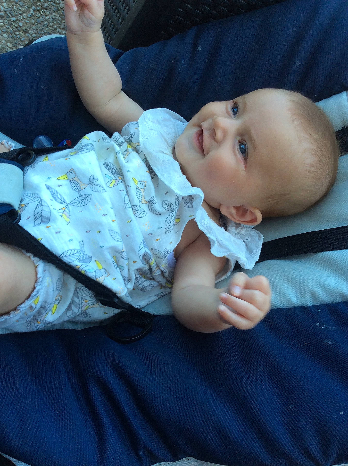 Lahona participe au concours pour gagner de l'argent avec cette photo : blue, child, dress, family, human_positions, infant, people, person, skin, toddler