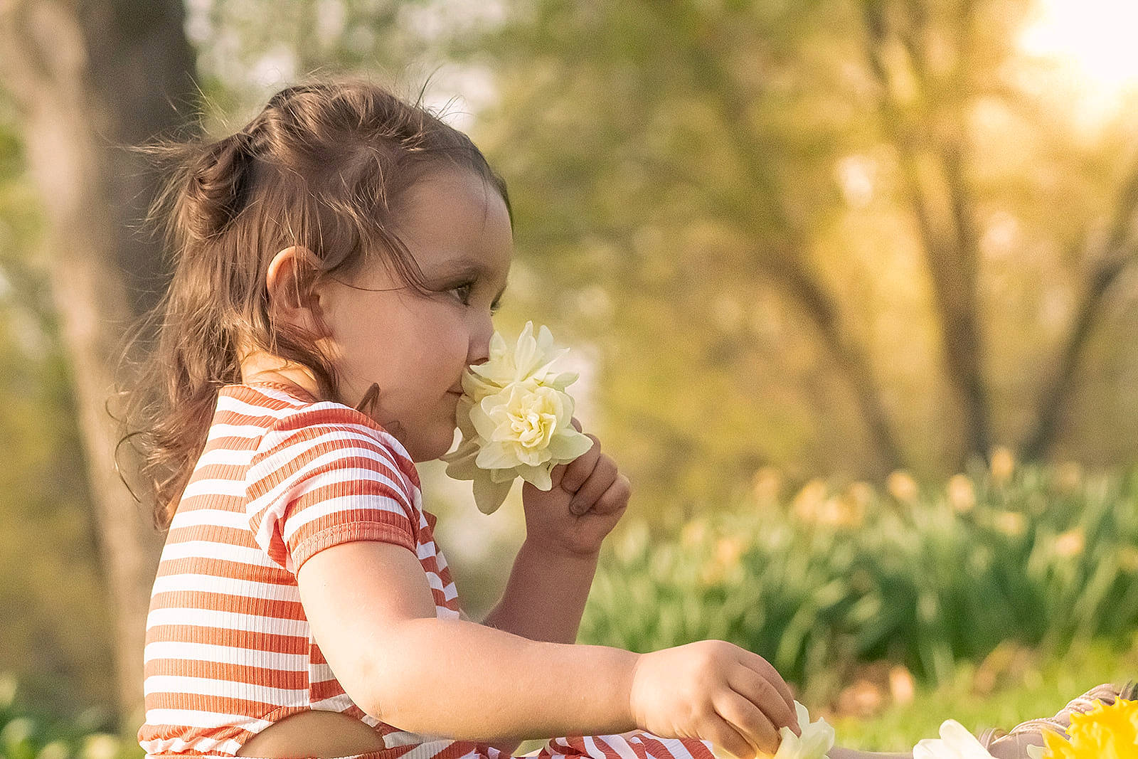 Paisley joined the competition — help win amazing prizes! beauty, brown_hair, child, fawn, fun, grass, grass_family, hand, happy, leaf, leisure, nature, people_in_nature, person, petal, photograph, plant, sitting, skin, toddler