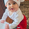 Brynlee is registered to the contest to win money with this photo: architecture, baby, bodypart, cap, clothing, costume, couch, cushion, face, finger, furniture, hand, hat, head, homedecor, indoors, pants, person, photography, portrait
