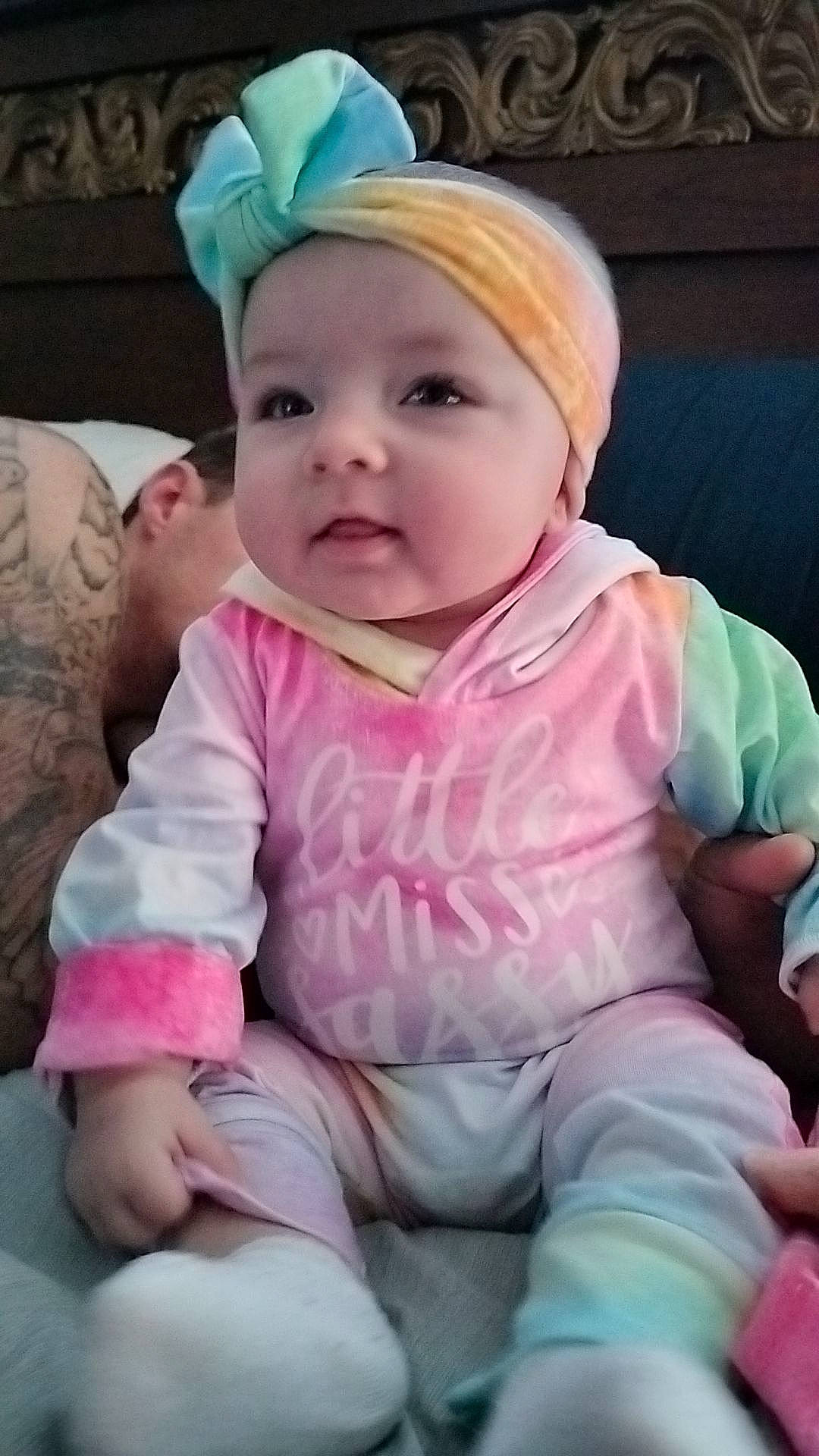 Peyton joined the competition — help win amazing prizes! baby, baby_products, baby_toddler_clothing, cap, cheek, child, eye, eyebrow, fashion_accessory, happy, head, headgear, headwear, iris, lip, nose, person, pink, skin, sleeve