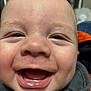 Derecho is registered to the contest to win money with this photo: baby, face, smile, closeup, joy, infant, mouth, eyes, skin, expression, cheeks, happy, child, person, head, nostrils, tongue, young, cute, emotion