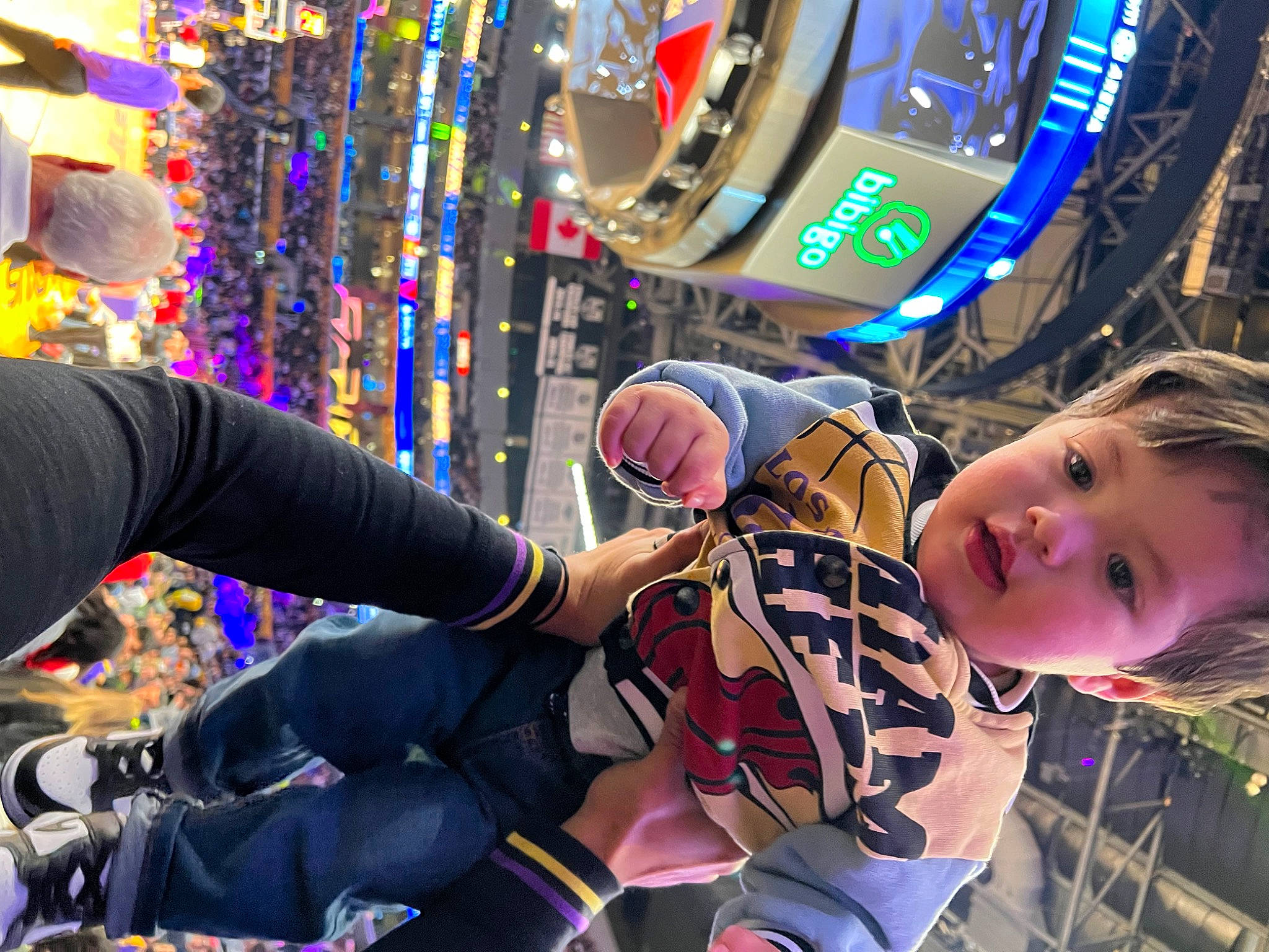 Rylan Jay is registered to the contest to win money with this photo: audio_equipment, child, city, cool, entertainment, event, fashion_accessory, fun, human_leg, leisure, party_supply, pattern, performance, person, public_event, purple, recreation, toddler