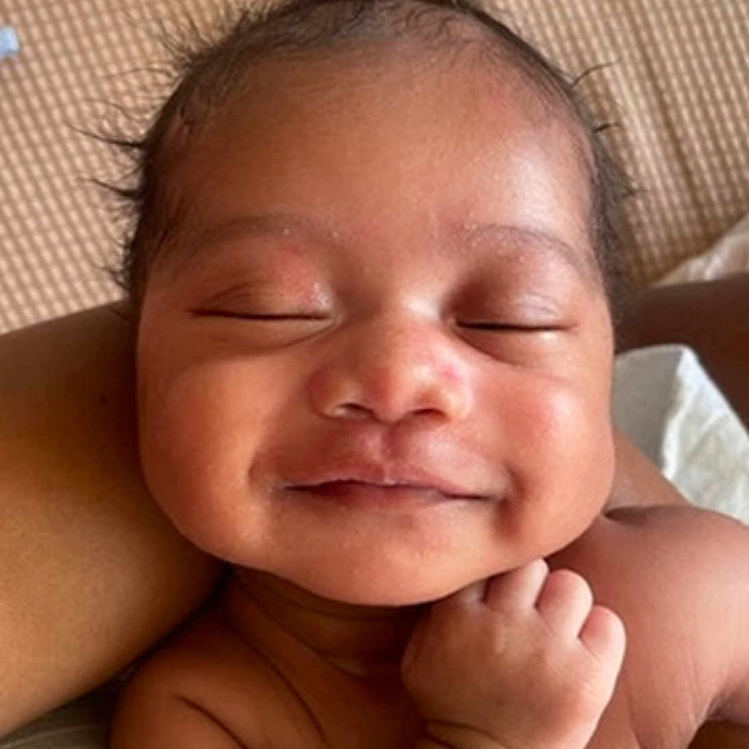 Heavenly joined the competition — help win amazing prizes! baby, bodypart, cushion, face, finger, flower, furniture, hand, happy, head, homedecor, indoors, newborn, person, petal, photography, plant, portrait, sleeping, smile