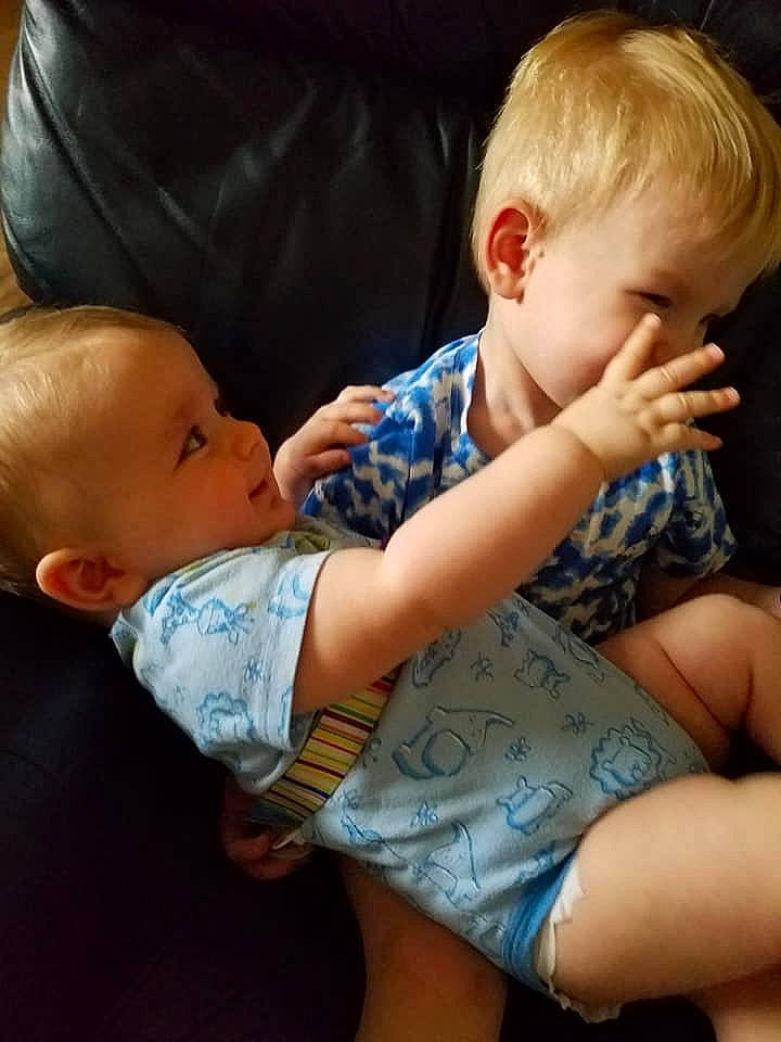 Slade is registered to the contest to win money with this photo: arm, baby, birth, blond, cheek, child, ear, eye, finger, hand, human, interaction, joy, leg, love, mouth, nap, nose, person, skin