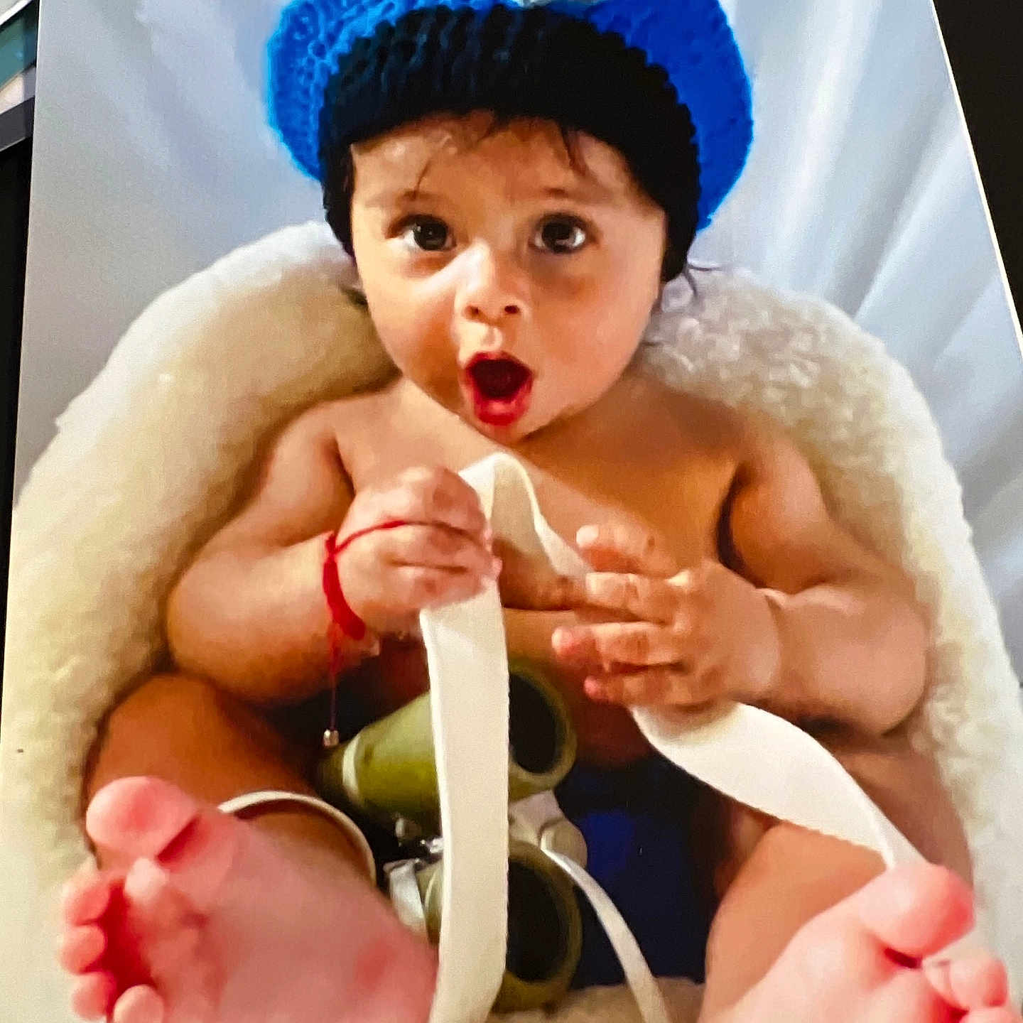 Alexander is registered to the contest to win money with this photo: baby, bathing, bodypart, bonnet, cap, childbirth, clothing, eating, face, finger, food, hand, handcuffs, hat, head, newborn, person, photography, portrait, swimwear
