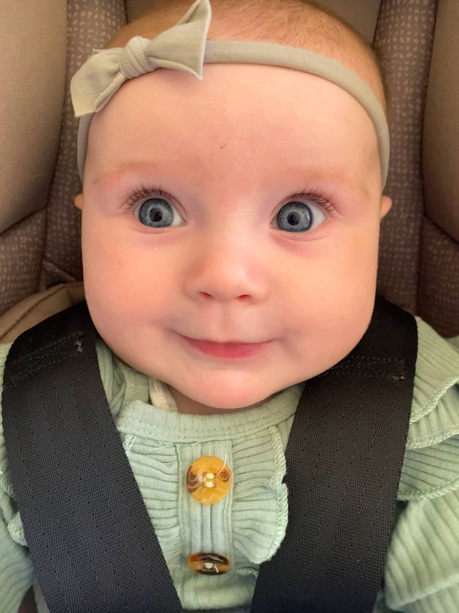 Jade is registered to the contest to win money with this photo: baby, baby_toddler_clothing, bow_tie, button, cheek, child, chin, collar, dress_shirt, eyebrow, eyelash, fashion_accessory, formal_wear, iris, lip, nose, outerwear, person, skin, smile