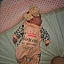 Ruby joined the competition — help win amazing prizes! baby, newborn, sleeping, pink, bow, blanket, onesie, clothing, infant, bed, soft, cute, footwear, headwear, sleep, girl, pattern, polka_dot, cozy, rest