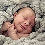 baby, newborn, sleeping, blanket, soft, cozy, infant, wrapped, face, skin, peaceful, rest, cute, hands, closeup, portrait, warm, comfort, tender, snuggled