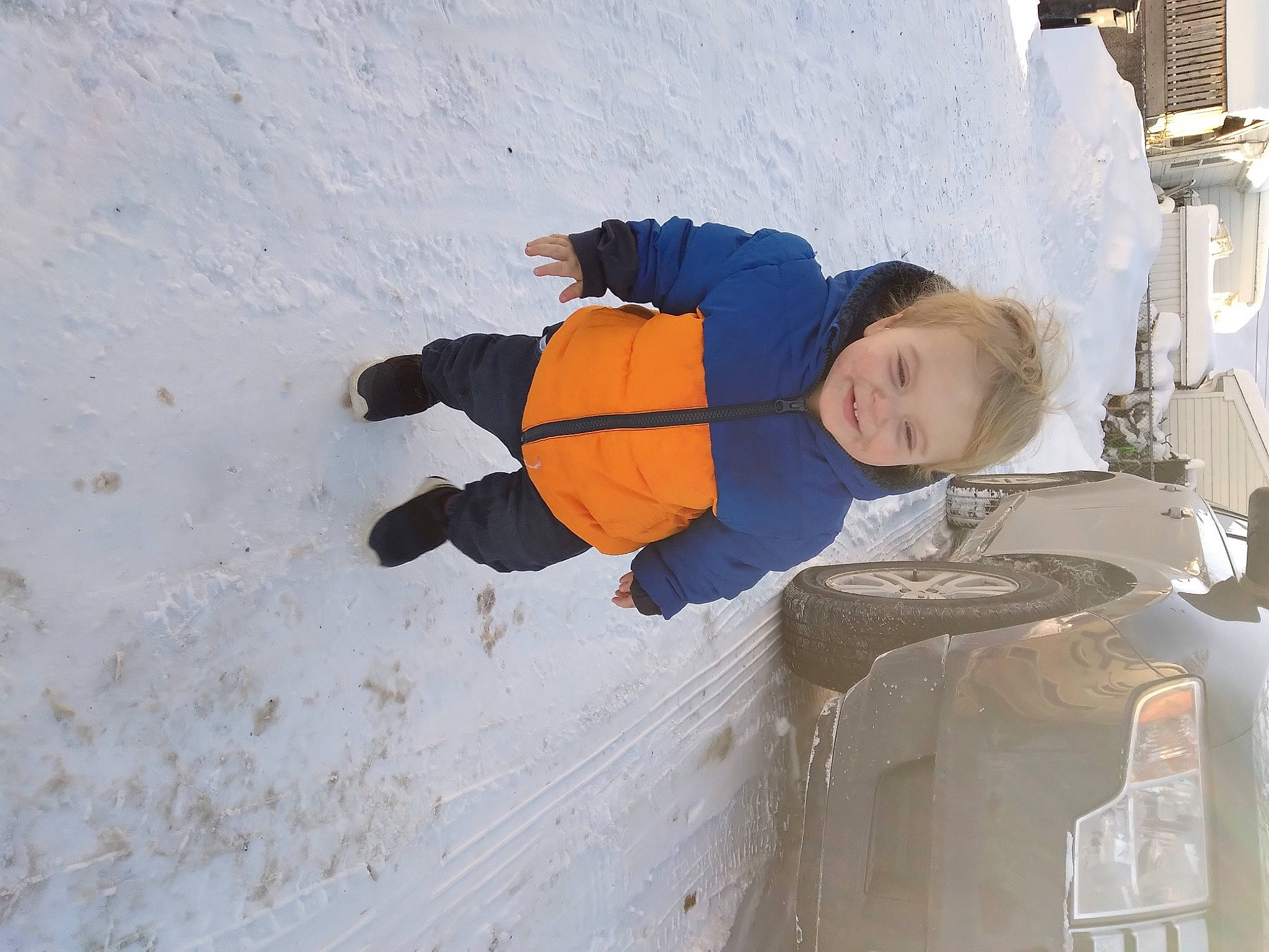 Killian joined the competition — help win amazing prizes! child, electric_blue, freezing, fun, jacket, joy, person, recreation, slope, smile, snow, toddler, vacation, window, winter
