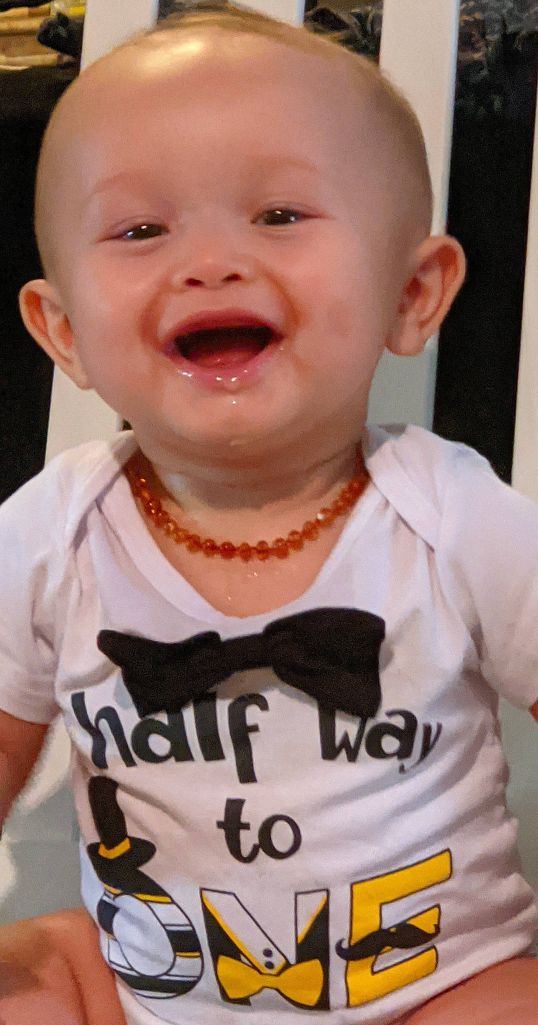 Gauge joined the competition — help win amazing prizes! baby, baby_toddler_clothing, cheek, chin, eye, eyebrow, eyelash, face, hair, happy, human_body, jaw, lip, mouth, neck, nose, person, skin, sleeve, smile