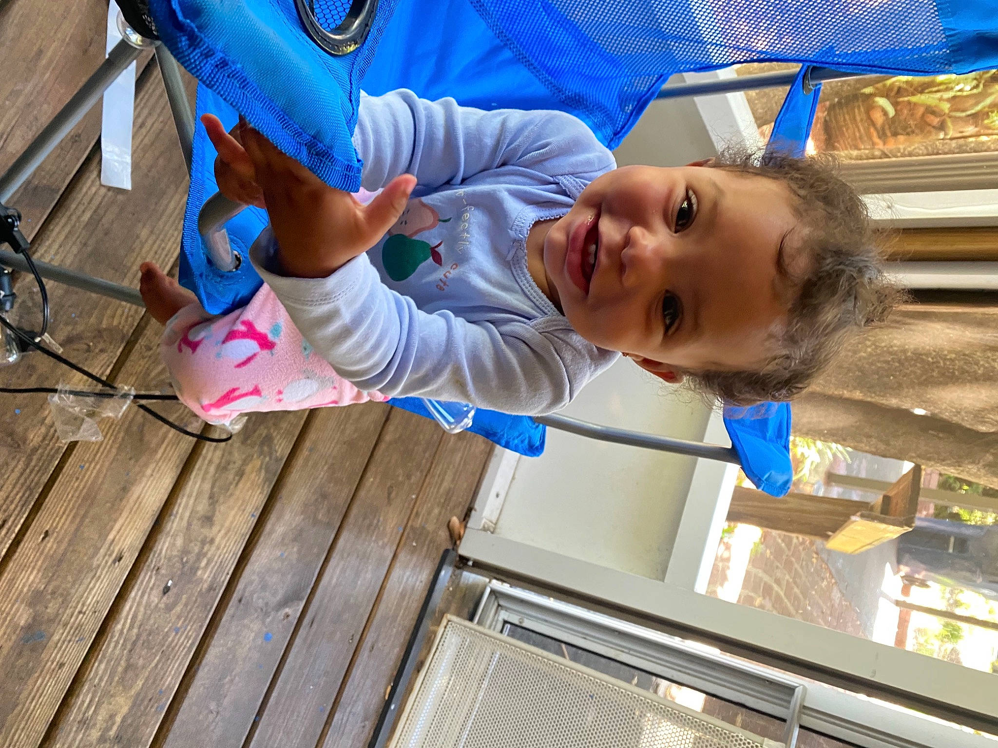Kynnedi joined the competition — help win amazing prizes! baby, baby_toddler_clothing, blue, child, city, electric_blue, fun, happy, leisure, person, play, recreation, smile, tire, toddler, tree, vacation, wheel, wood, wood_stain