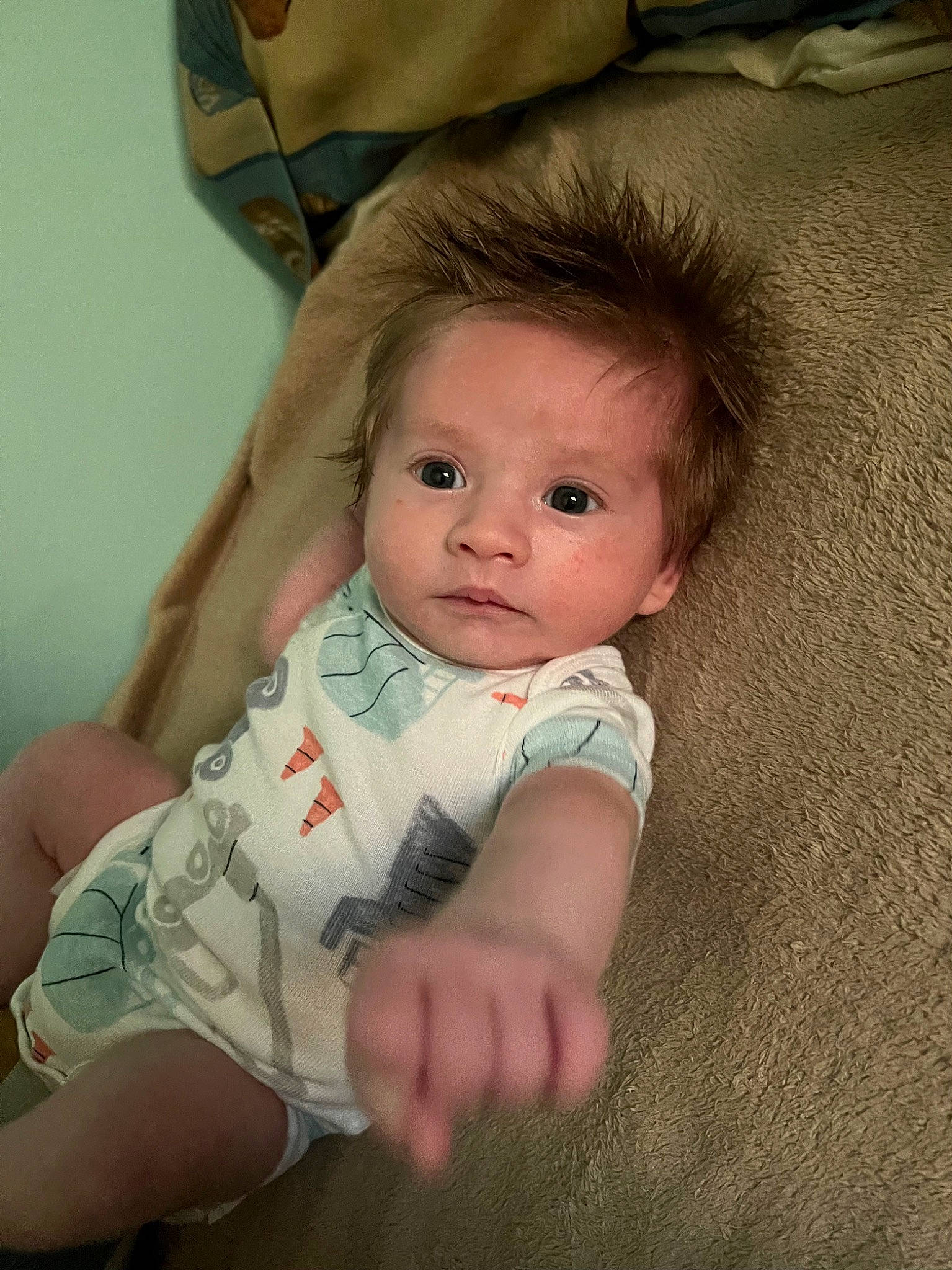 Cody joined the competition — help win amazing prizes! arm, baby, baby_toddler_clothing, cheek, chin, comfort, eye, face, finger, head, human_body, iris, leg, lip, neck, nose, person, skin, sleeve, textile