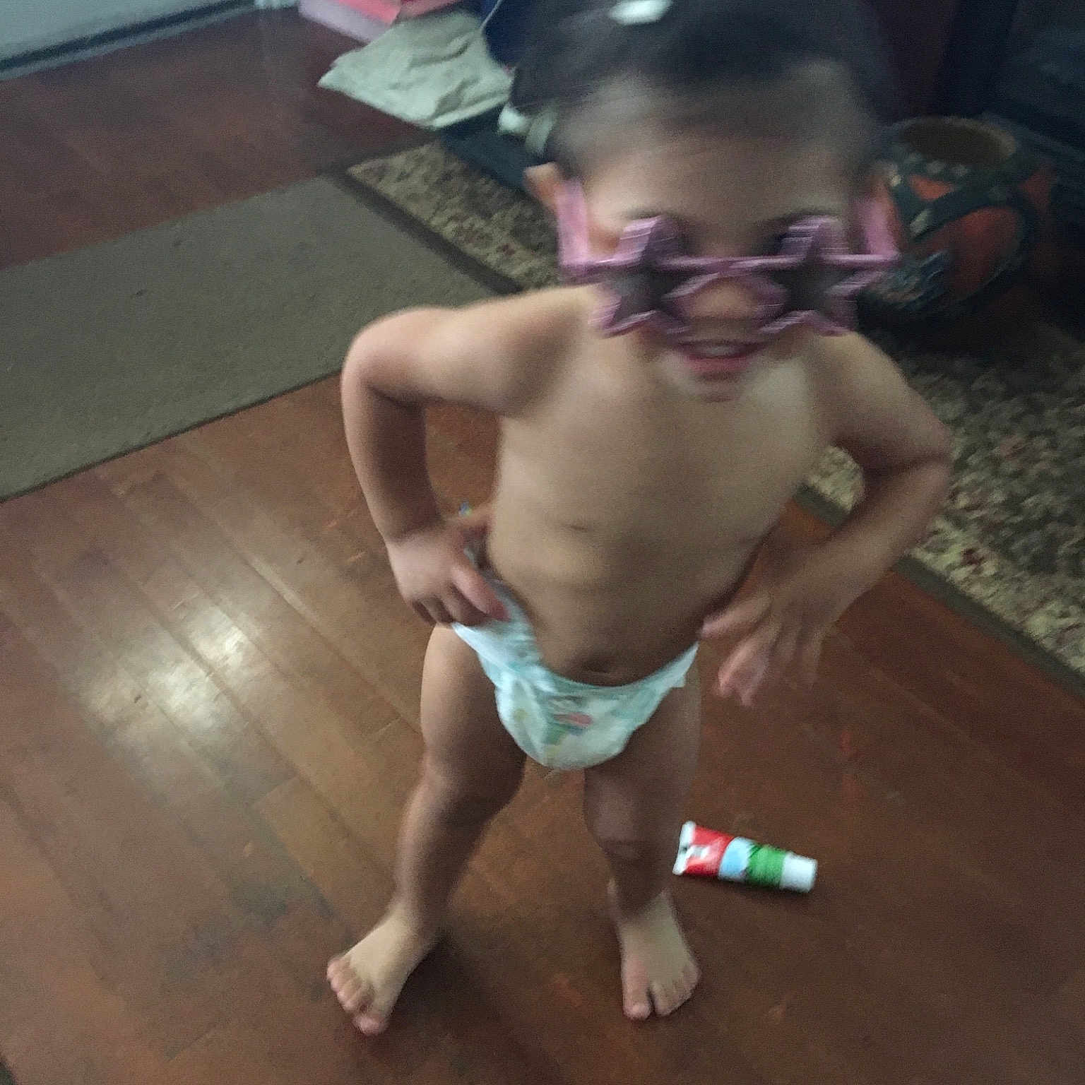 Solara joined the competition — help win amazing prizes! barechested, chest, child, floor, flooring, fun, glasses, leg, muscle, toddler