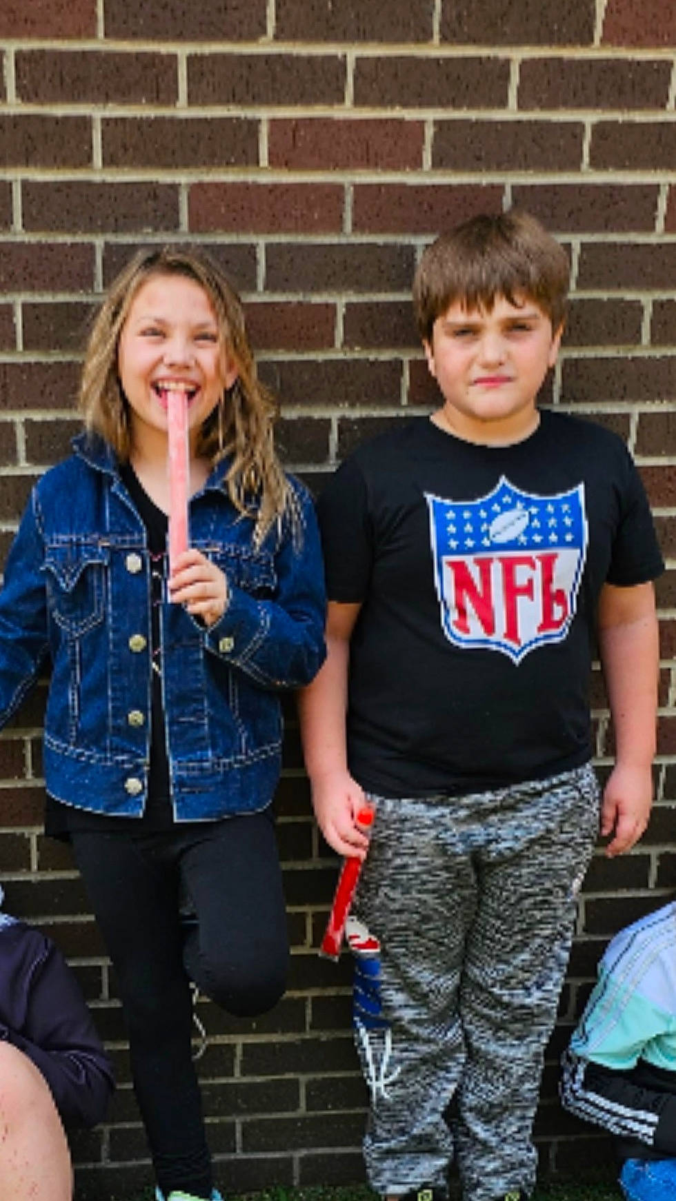 Sofia joined the competition — help win amazing prizes! brick, brickwork, community, denim, electric_blue, event, fashion, fun, hairstyle, happy, joy, person, photograph, sleeve, smile, snapshot, social_group, standing, style, t_shirt