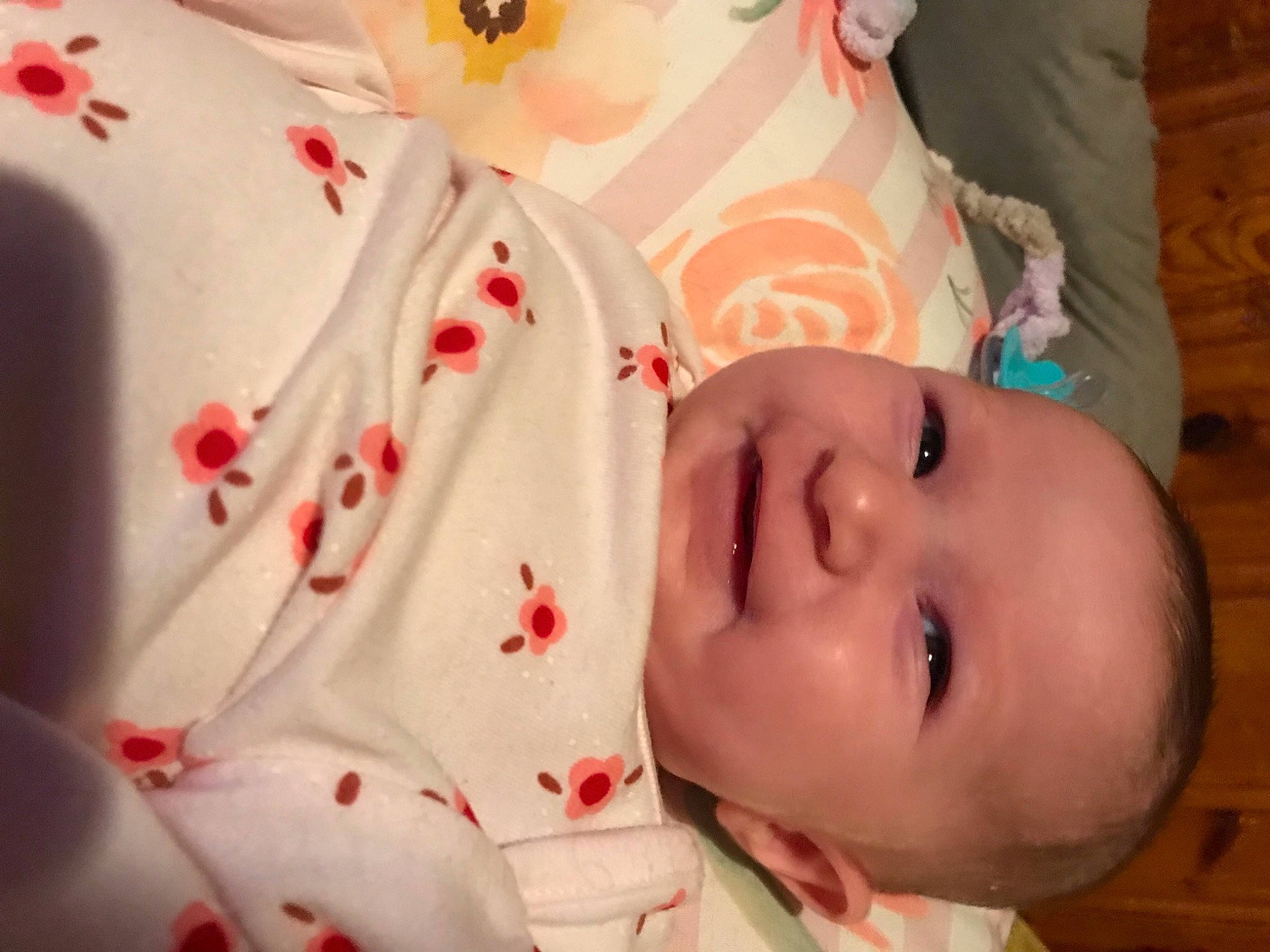 Loretta joined the competition — help win amazing prizes! baby, baby_products, baby_toddler_clothing, carmine, cheek, child, eyelash, fun, happy, headgear, human_body, linens, lip, mouth, neck, nose, pattern, person, skin, smile