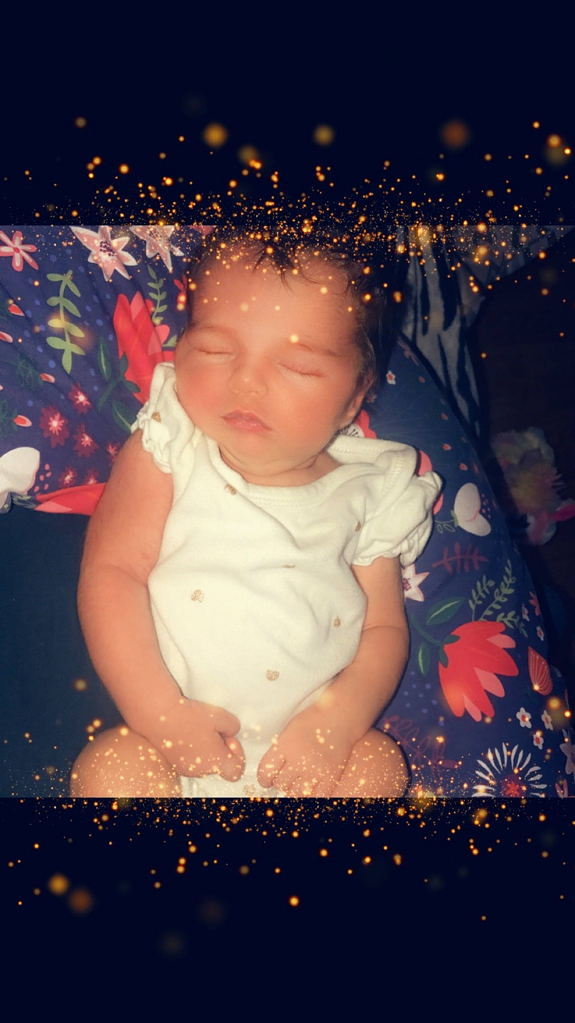 Olivia is registered to the contest to win money with this photo: baby, cheek, child, fun, happy, head, night, person, photography, sky, smile, space, toddler