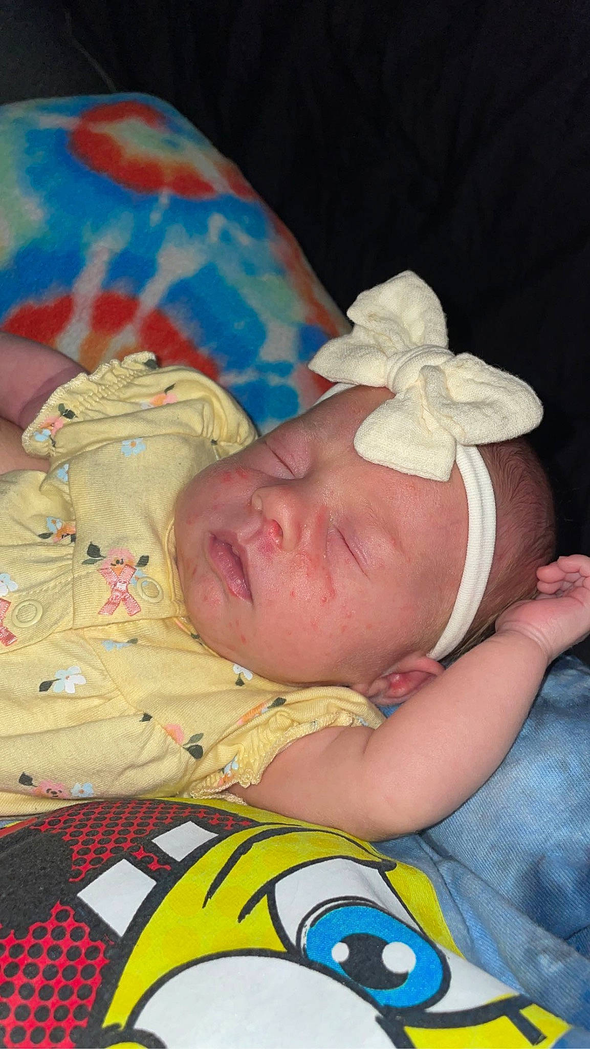 Audrey joined the competition — help win amazing prizes! baby, baby_products, baby_sleeping, baby_toddler_clothing, bedding, bedtime, cheek, child, comfort, eye, human_body, linens, mouth, nail, nap, pattern, person, room, skin, textile