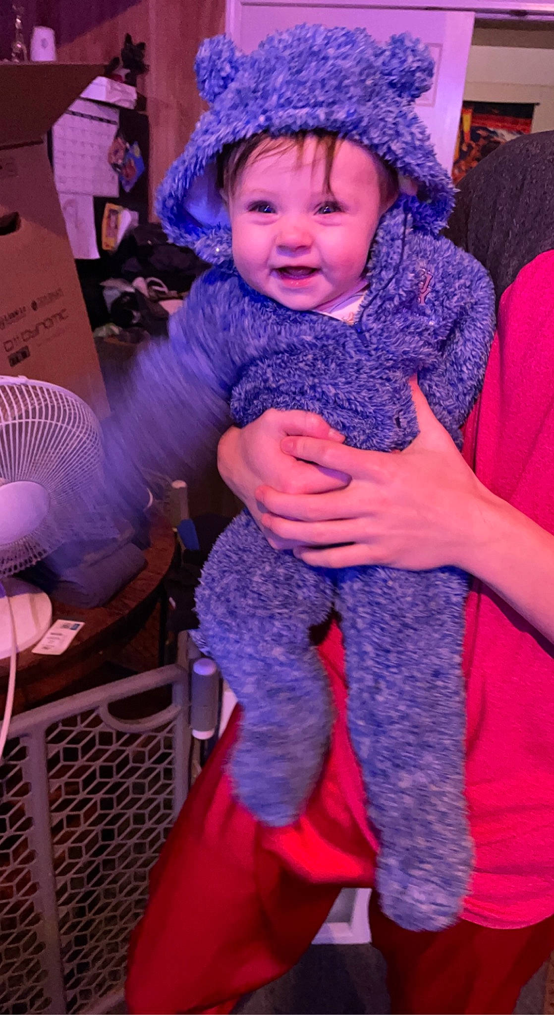 Ella joined the competition — help win amazing prizes! baby, baby_toddler_clothing, child, costume, electric_blue, event, facial_expression, fashion, fashion_accessory, fun, happy, hat, headwear, magenta, person, pink, purple, smile, textile, toddler