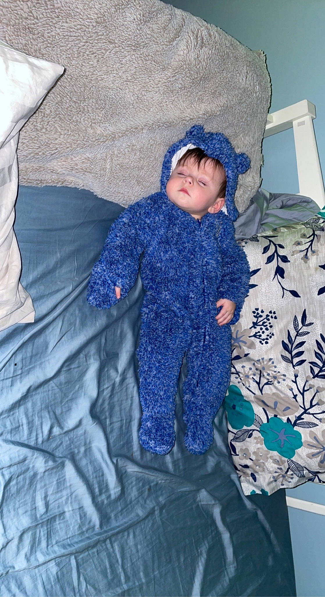 Ella joined the competition — help win amazing prizes! azure, baby, baby_toddler_clothing, comfort, electric_blue, freezing, fun, leisure, linens, outerwear, pattern, person, purple, sitting, sleeve, t_shirt, tent, textile, toddler, tree