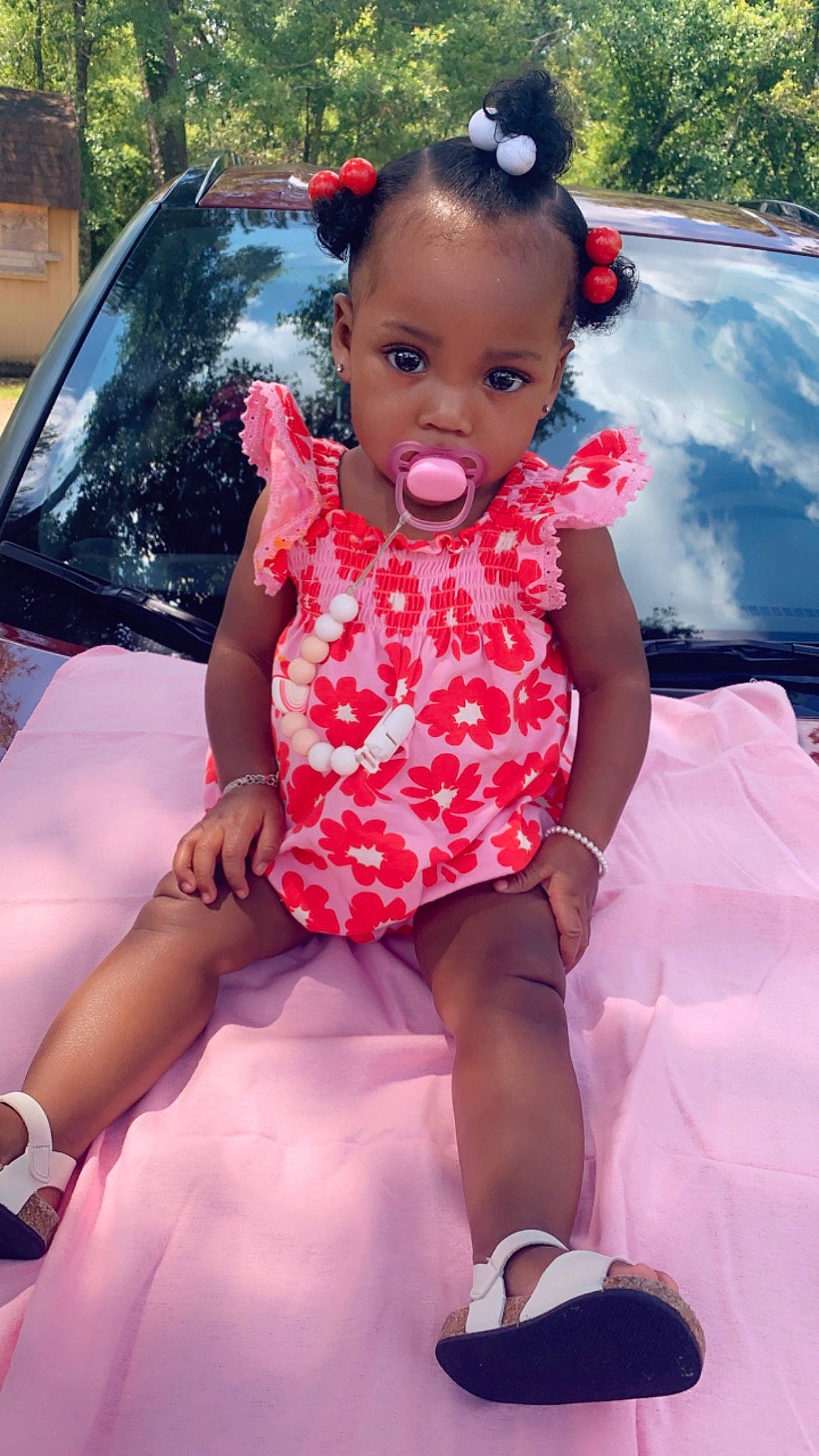 Kennedi joined the competition — help win amazing prizes! automotive_design, baby_toddler_clothing, car, cool, dress, event, facial_expression, family_car, fun, happy, hood, leisure, magenta, motor_vehicle, person, pink, skin, snapshot, toddler, vehicle