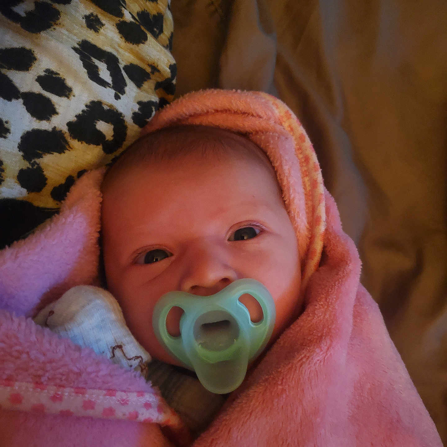 Cheyenne joined the competition — help win amazing prizes! baby, blanket, bodypart, bonnet, clothing, couch, face, finger, furniture, hand, hat, head, hood, knitwear, newborn, person, photography, portrait, quilt, towel