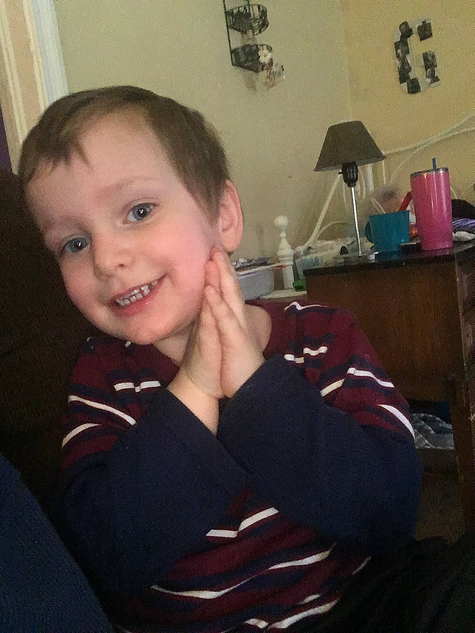 Gerald is registered to the contest to win money with this photo: baby, cheek, child, chin, ear, eye, eyebrow, face, forehead, head, jaw, joy, lip, nose, person, photography, selfie, skin, smile, toddler