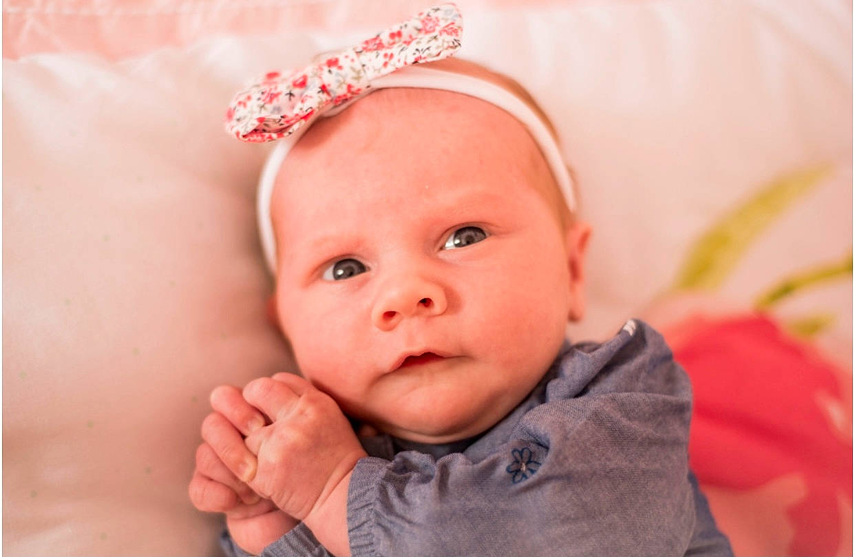 Laikyn joined the competition — help win amazing prizes! baby, baby_toddler_clothing, cheek, child, chin, comfort, eye, eyebrow, finger, gesture, happy, headgear, iris, lip, nose, person, pink, skin, sleeve, smile