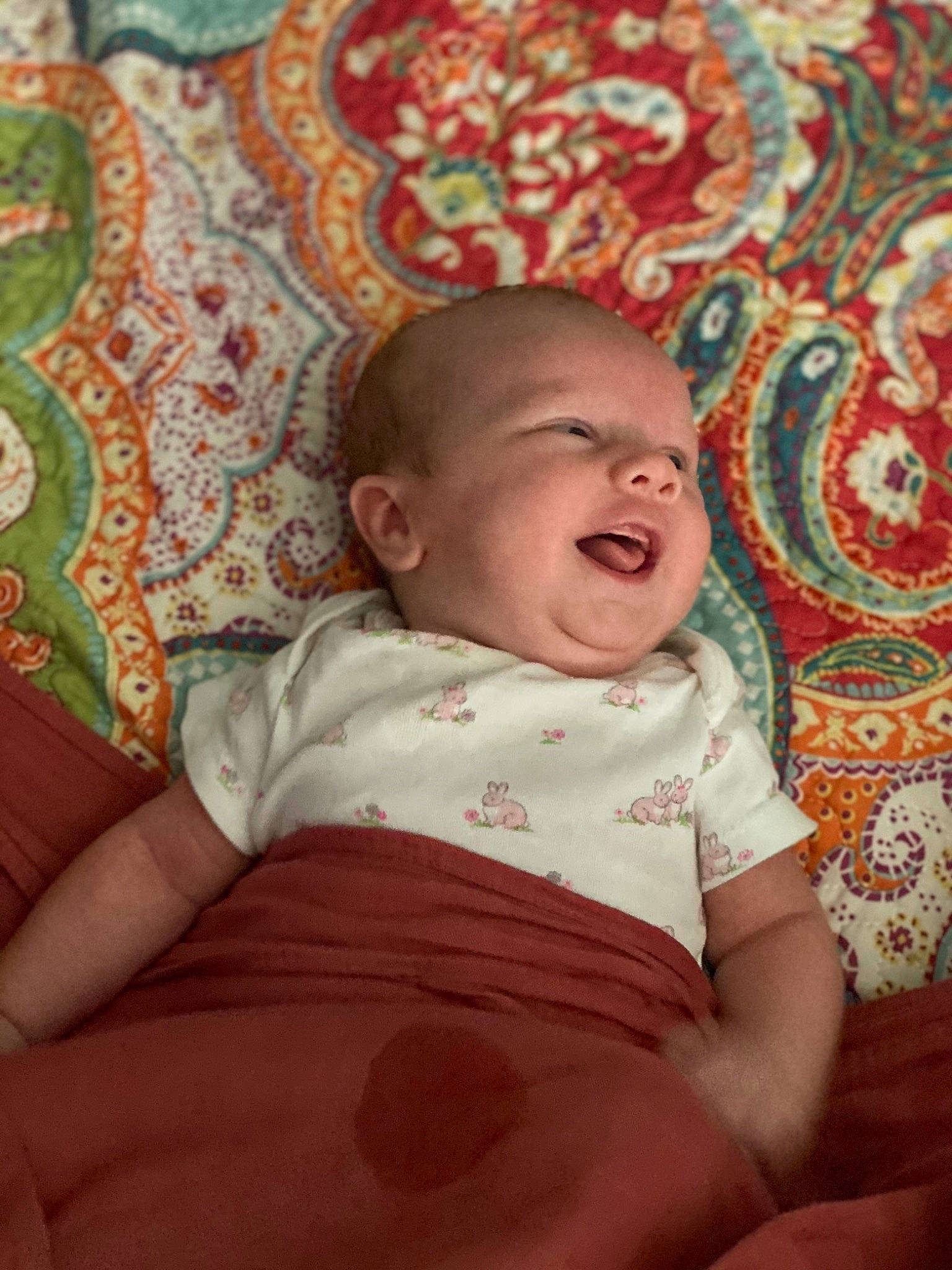 Laikyn joined the competition — help win amazing prizes! baby, baby_toddler_clothing, cheek, child, chin, comfort, finger, fun, grass, happy, iris, linens, mouth, pattern, person, pink, skin, sleeve, smile, textile