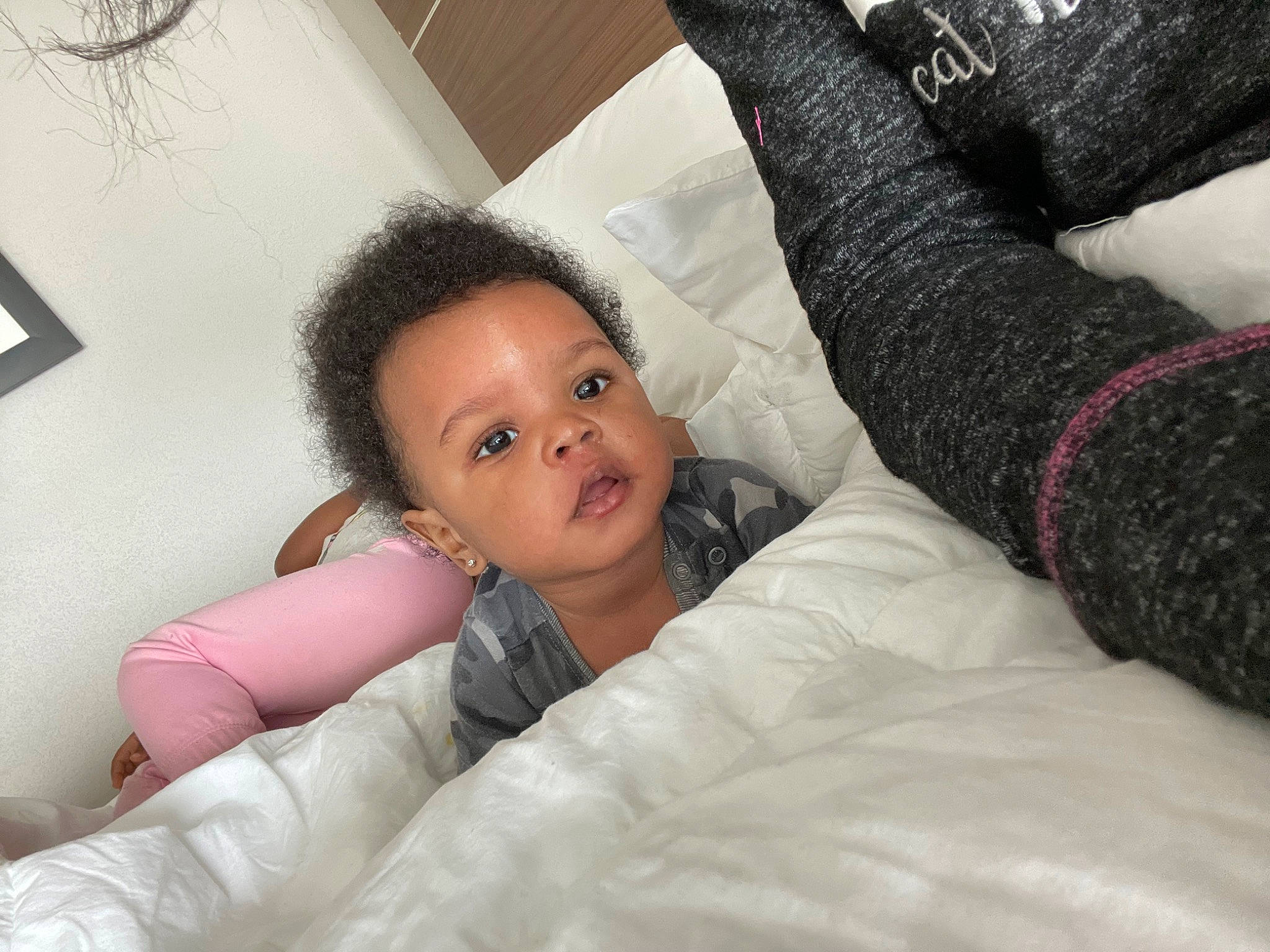 Jamal joined the competition — help win amazing prizes! bed, bed_sheet, bedding, black_hair, child, comfort, couch, eyelash, fun, fur, gesture, happy, human_leg, linens, person, picture_frame, room, shoulder, thigh, throw_pillow