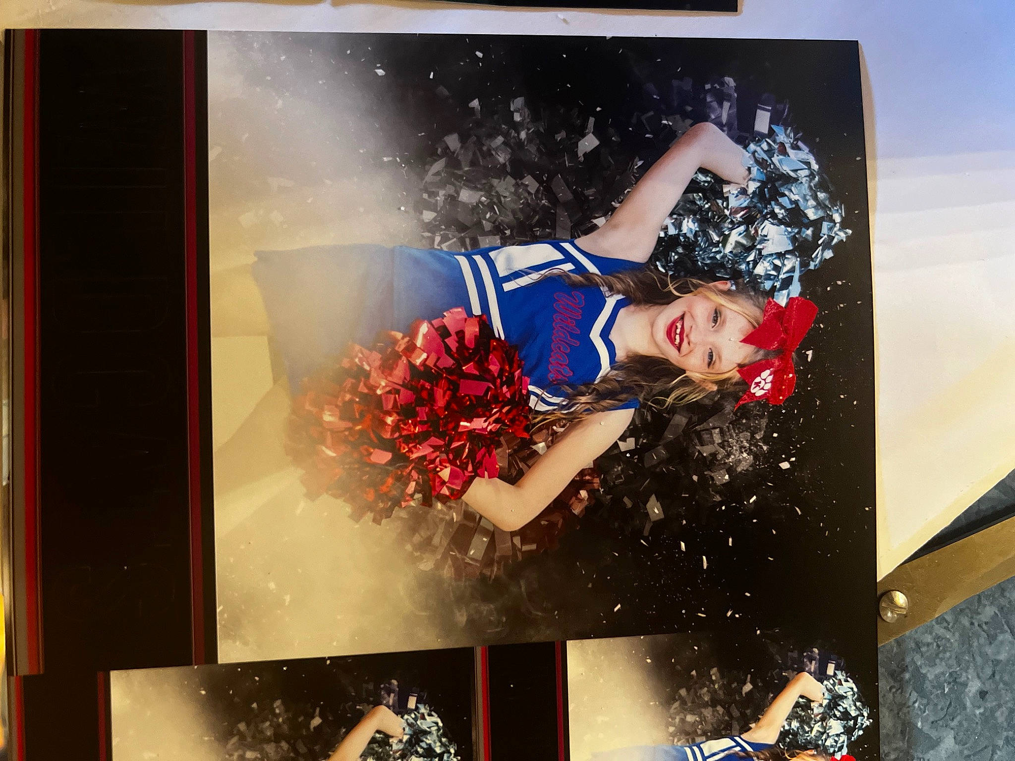 Kylie is registered to the contest to win money with this photo: advertising, art, display_device, entertainment, event, fashion, fashion_design, flash_photography, flat_panel_display, fun, graphics, headwear, joy, magenta, painting, performing_arts, person, photomontage, poster, room