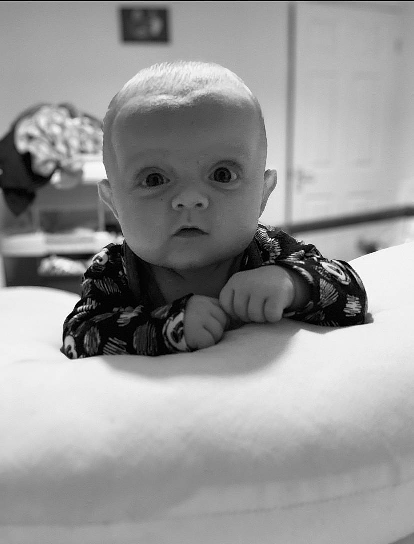 Fraser joined the competition — help win amazing prizes! baby, black_and_white, cheek, child, comfort, crawling, eye, flash_photography, flooring, grey, happy, human_body, iris, monochrome, monochrome_photography, person, snapshot, style, toddler, tummy_time