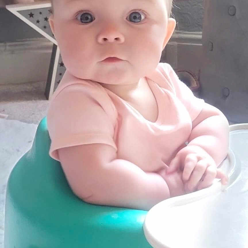 Iyla-Grace is registered to the contest to win money with this photo: baby, bathroom, birthdaycake, cake, cream, cushion, dessert, face, food, furniture, head, indoors, newborn, person, photography, portrait, potty, room, sitting, toilet