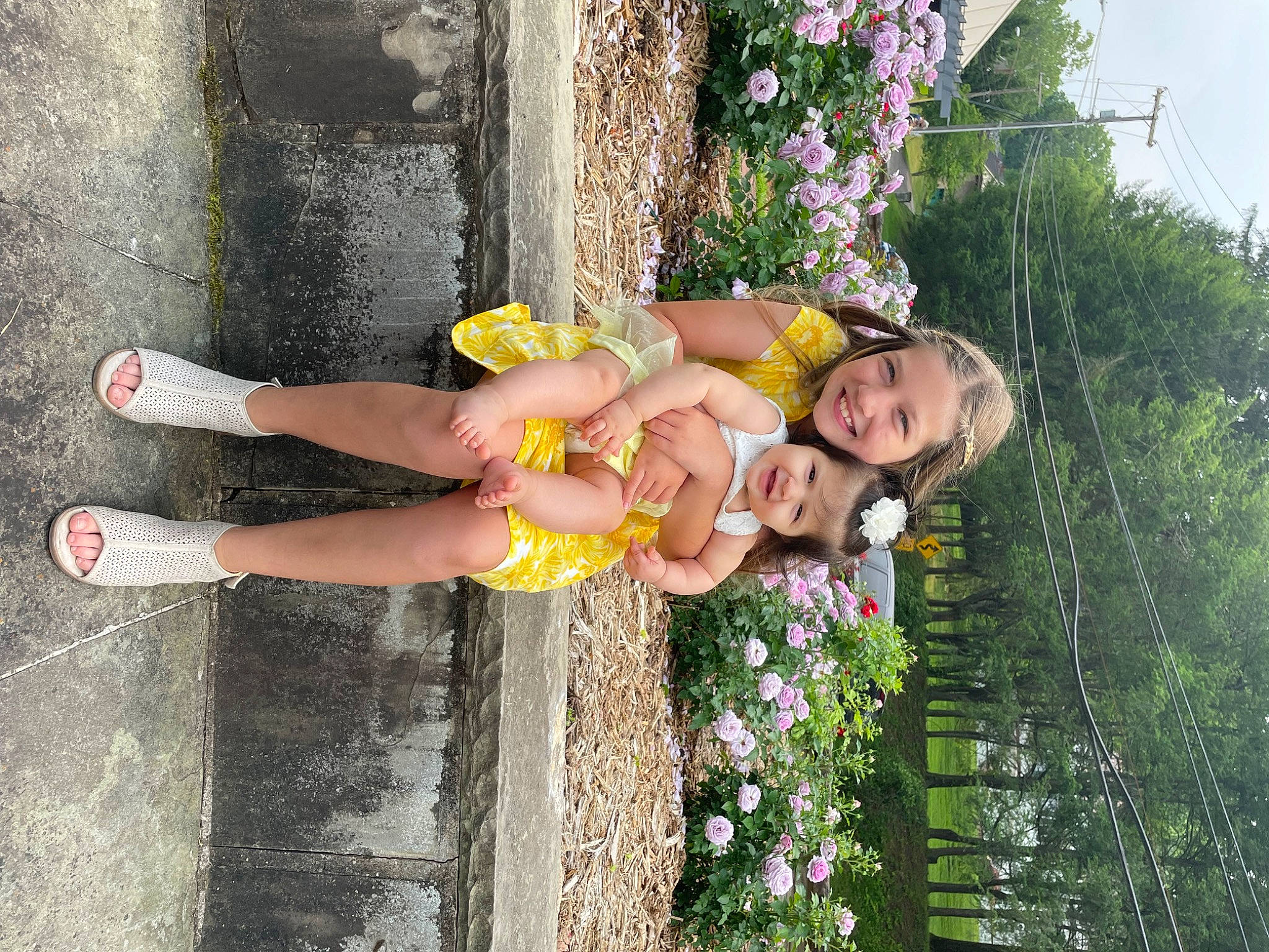 Samara joined the competition — help win amazing prizes! child, event, floral_design, flower, fun, garden, grass, happy, human_leg, joy, leisure, magenta, people_in_nature, person, pink, plant, sandal, shorts, smile, thigh