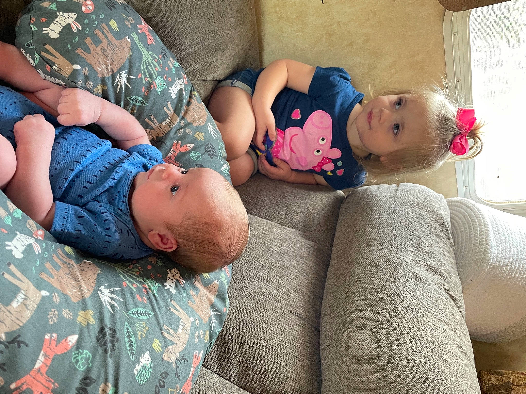 Kynlee is registered to the contest to win money with this photo: baby, child, comfort, couch, eye, face, finger, hand, human_body, human_leg, joint, leg, mouth, person, product, shoulder, skin, textile, thigh, toddler