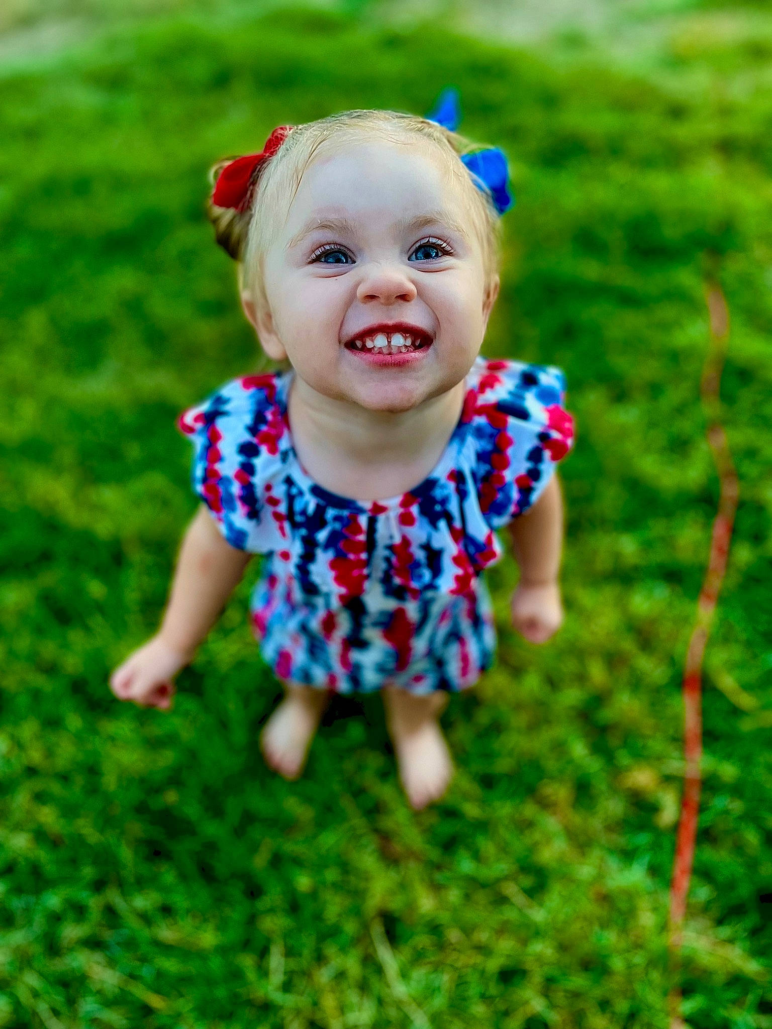 Kynlee joined the competition — help win amazing prizes! baby, baby_toddler_clothing, child, clothing, dress, eye, face, fun, gesture, grass, grass_family, green, happy, head, joy, leaf, people_in_nature, person, plant, skin