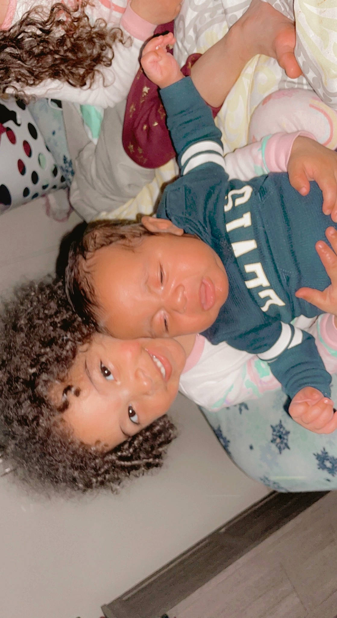 Armani joined the competition — help win amazing prizes! abdomen, arm, baby_toddler_clothing, cheek, chest, child, comfort, elbow, finger, fun, gesture, hand, happy, joy, linens, mouth, pattern, person, room, thigh