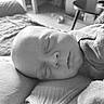 Eïvor participe au concours pour gagner de l'argent avec cette photo : baby, newborn, sleeping, black_and_white, portrait, infant, face, cozy, soft, fabric, home, resting, peaceful, close_up, child, cute, tender, blurred_background, calm, person