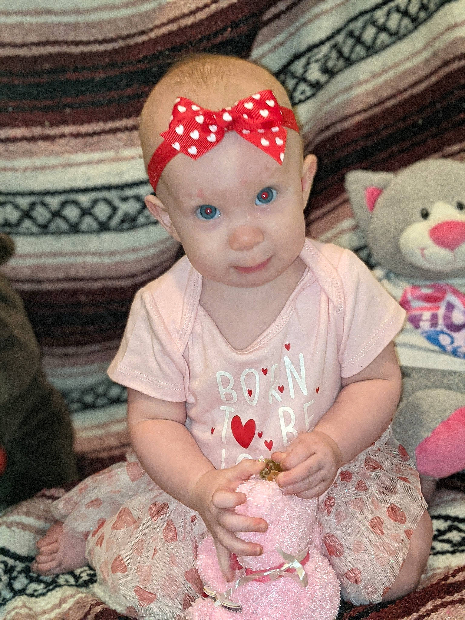 Emma-grace joined the competition — help win amazing prizes! baby, baby_toddler_clothing, cap, cheek, child, clothing, event, fun, happy, head, headgear, headwear, magenta, pattern, peach, person, pink, skin, sleeve, smile