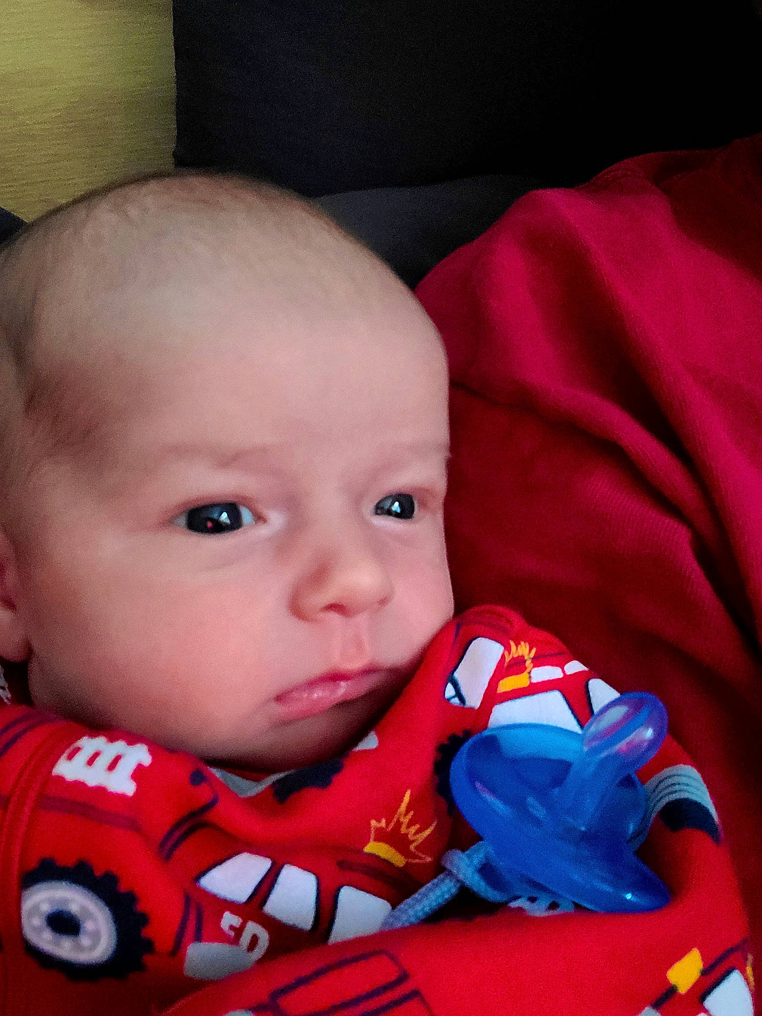 Eli Manning joined the competition — help win amazing prizes! baby, baby_products, baby_toddler_clothing, car_seat, carmine, cheek, child, comfort, cool, electric_blue, fictional_character, happy, linens, mouth, nose, outerwear, person, personal_protective_equipment, sleeve, textile