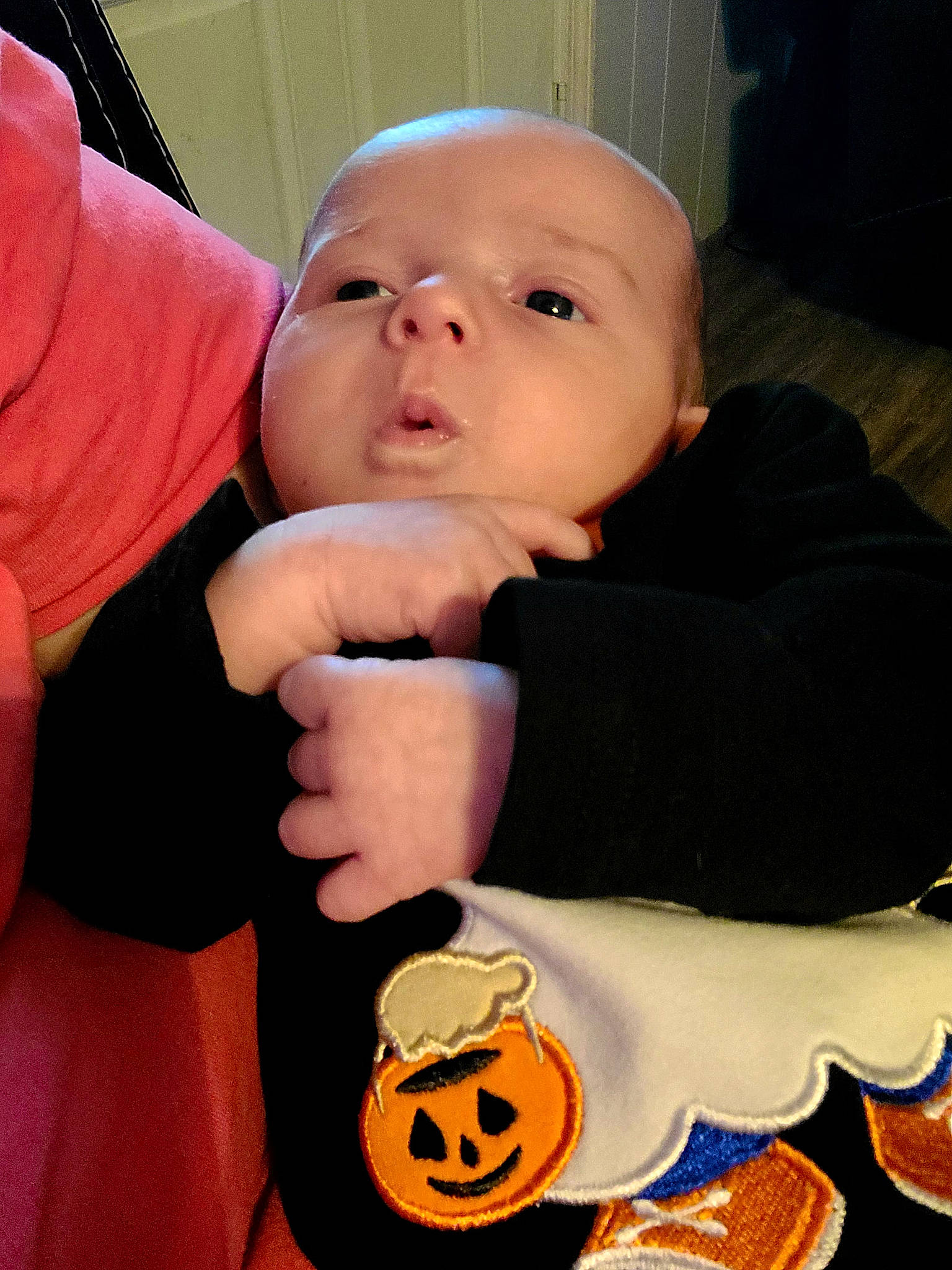 Eli Manning joined the competition — help win amazing prizes! baby, baby_products, baby_toddler_clothing, calabaza, cheek, child, comfort, foot, fun, gesture, gourd, hand, happy, mouth, nail, orange, person, sitting, sleeve, thumb